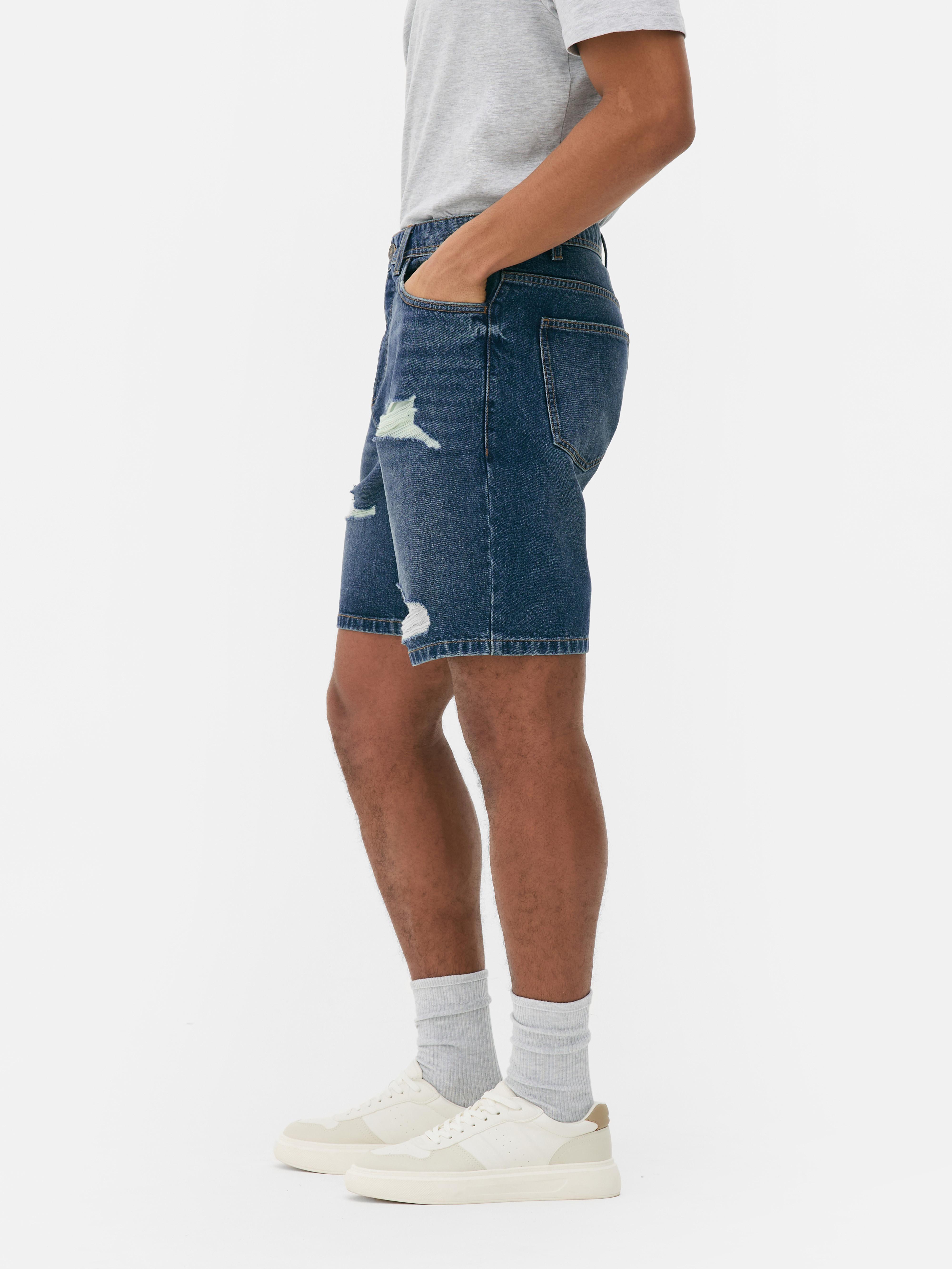 Pantaloncini jeans strappati