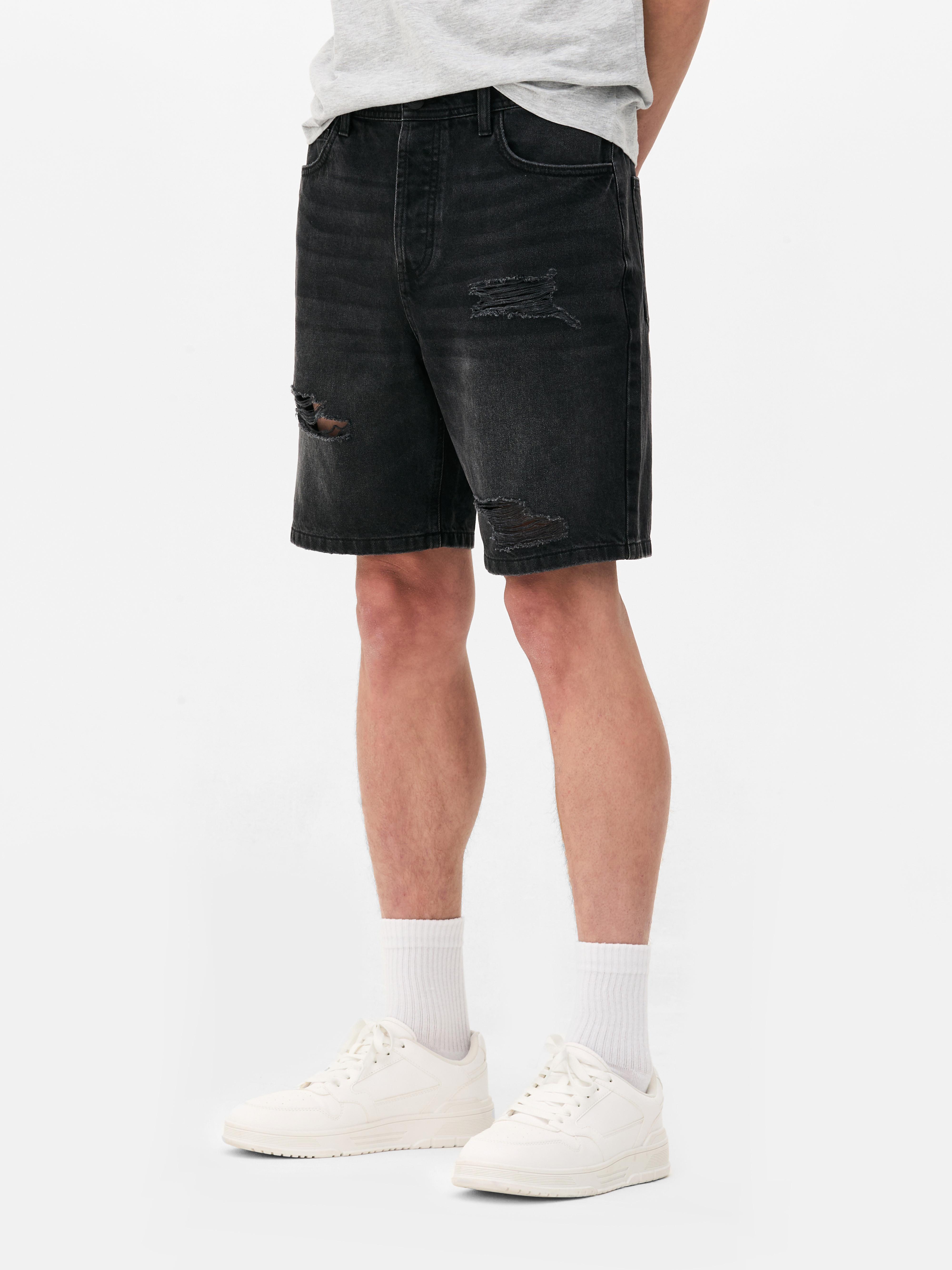 Short en jean déchiré