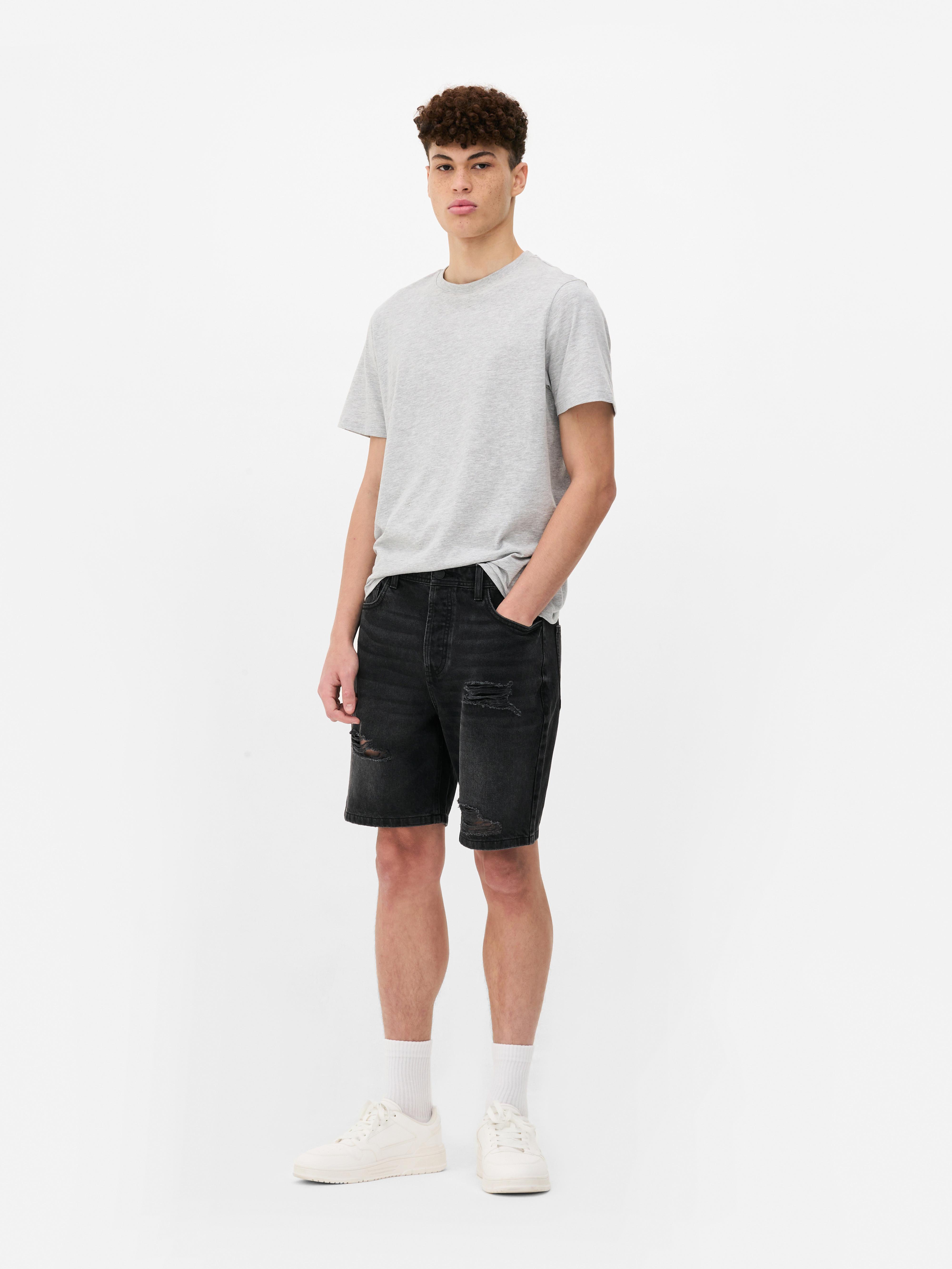 Short en jean déchiré