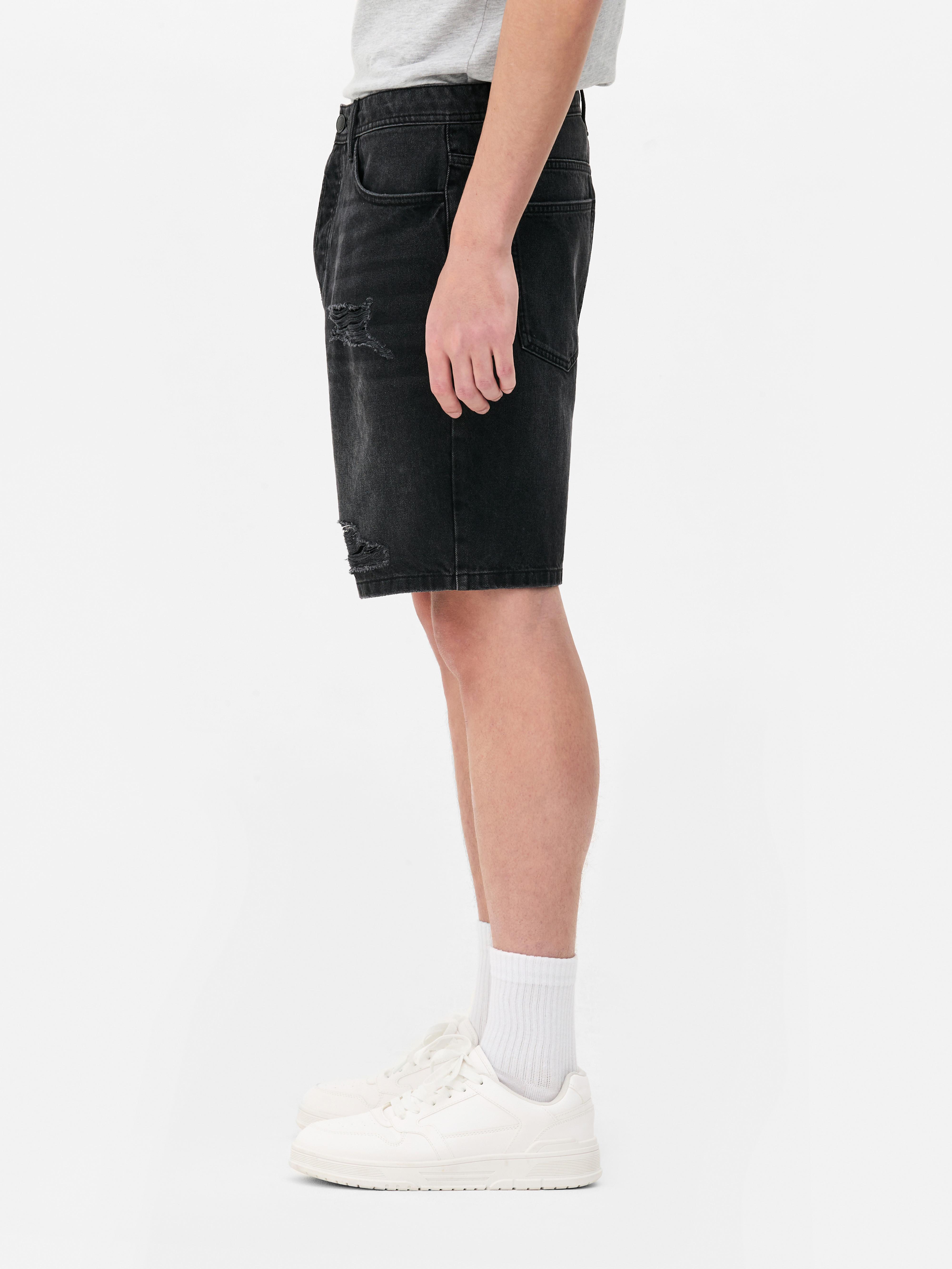 Short en jean déchiré