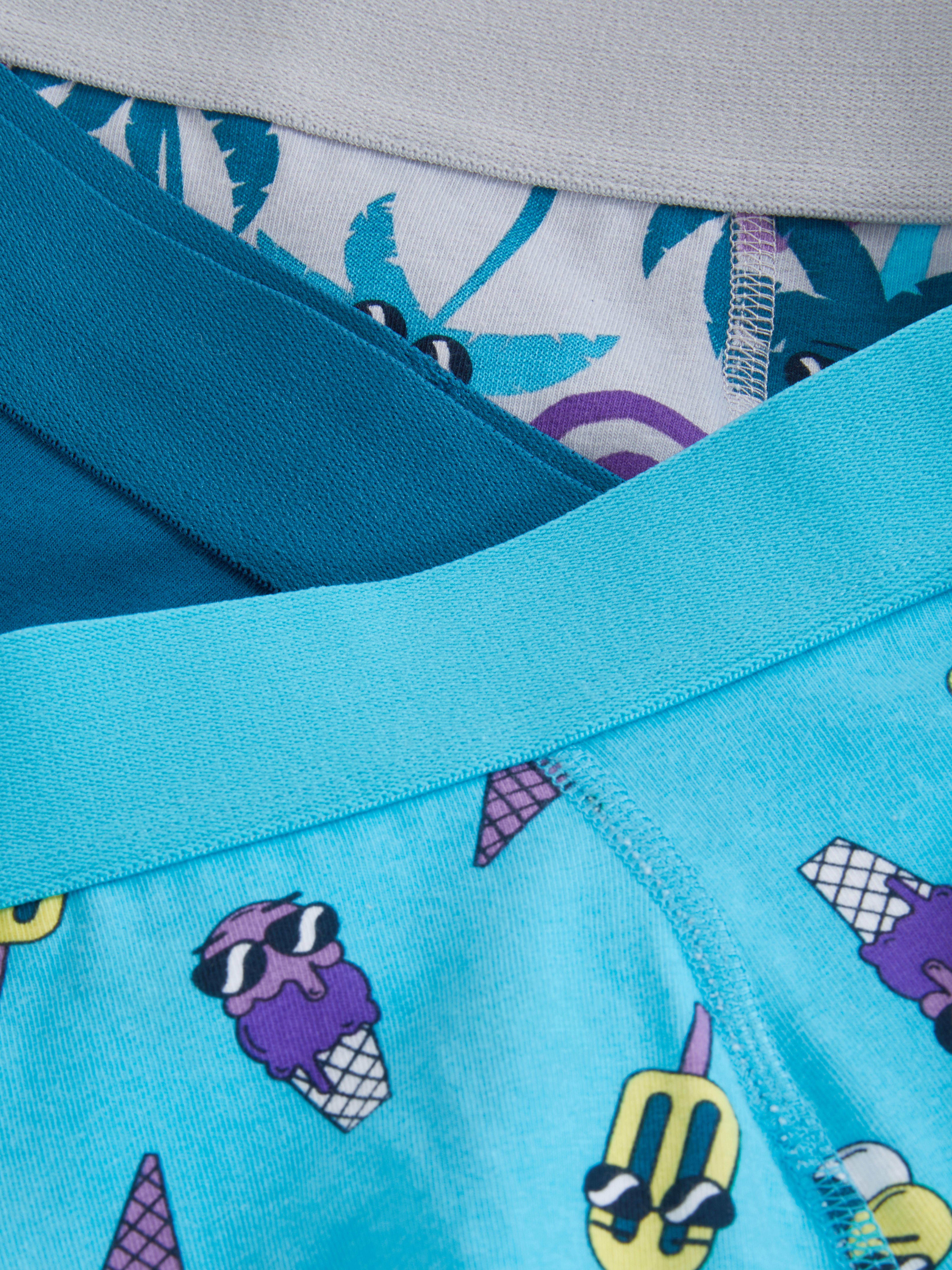 Boxershorts met palmboomprint, set van 3