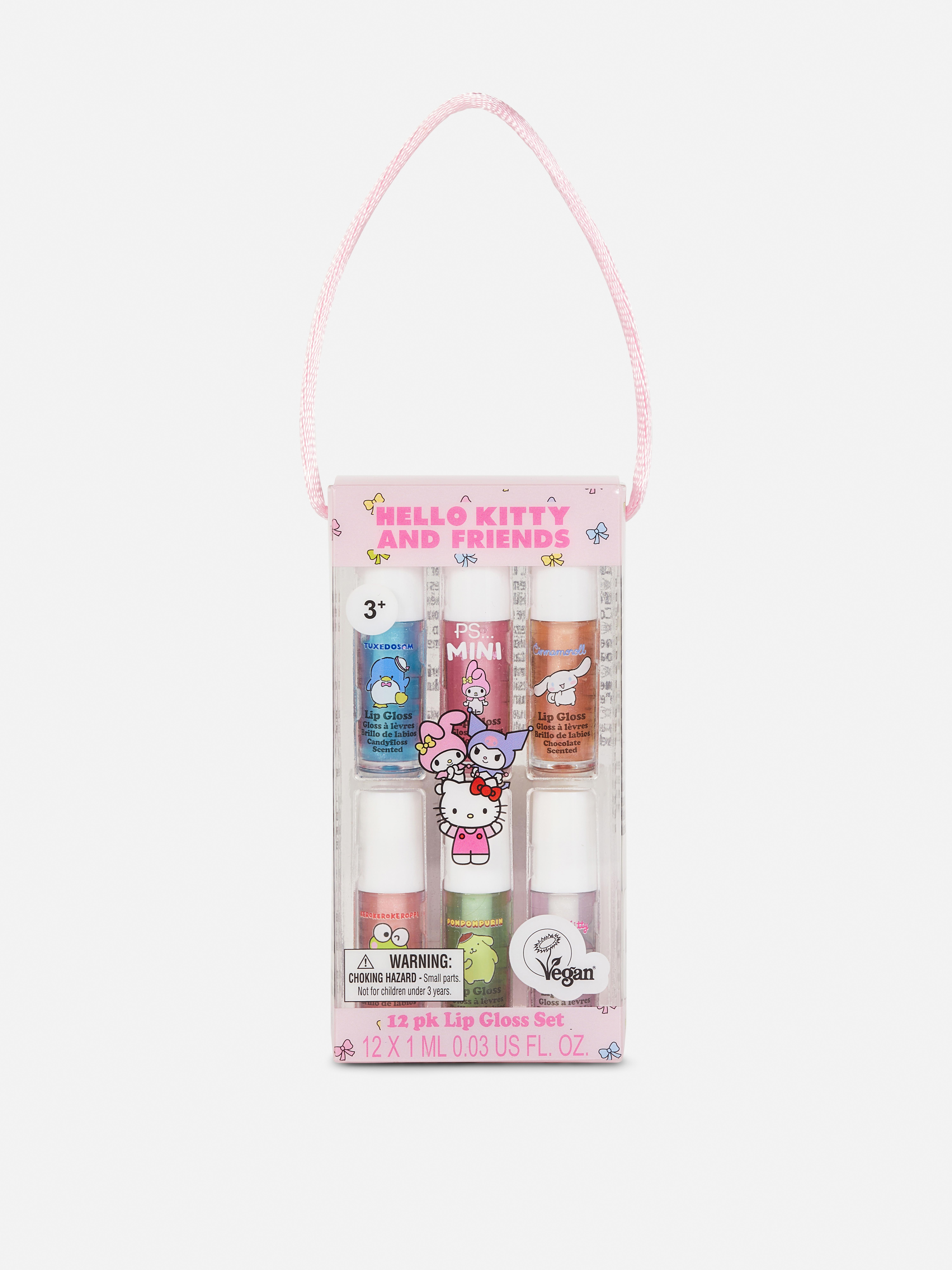 PS... Mini-lipgloss Hello Kitty and Friends, set van 12