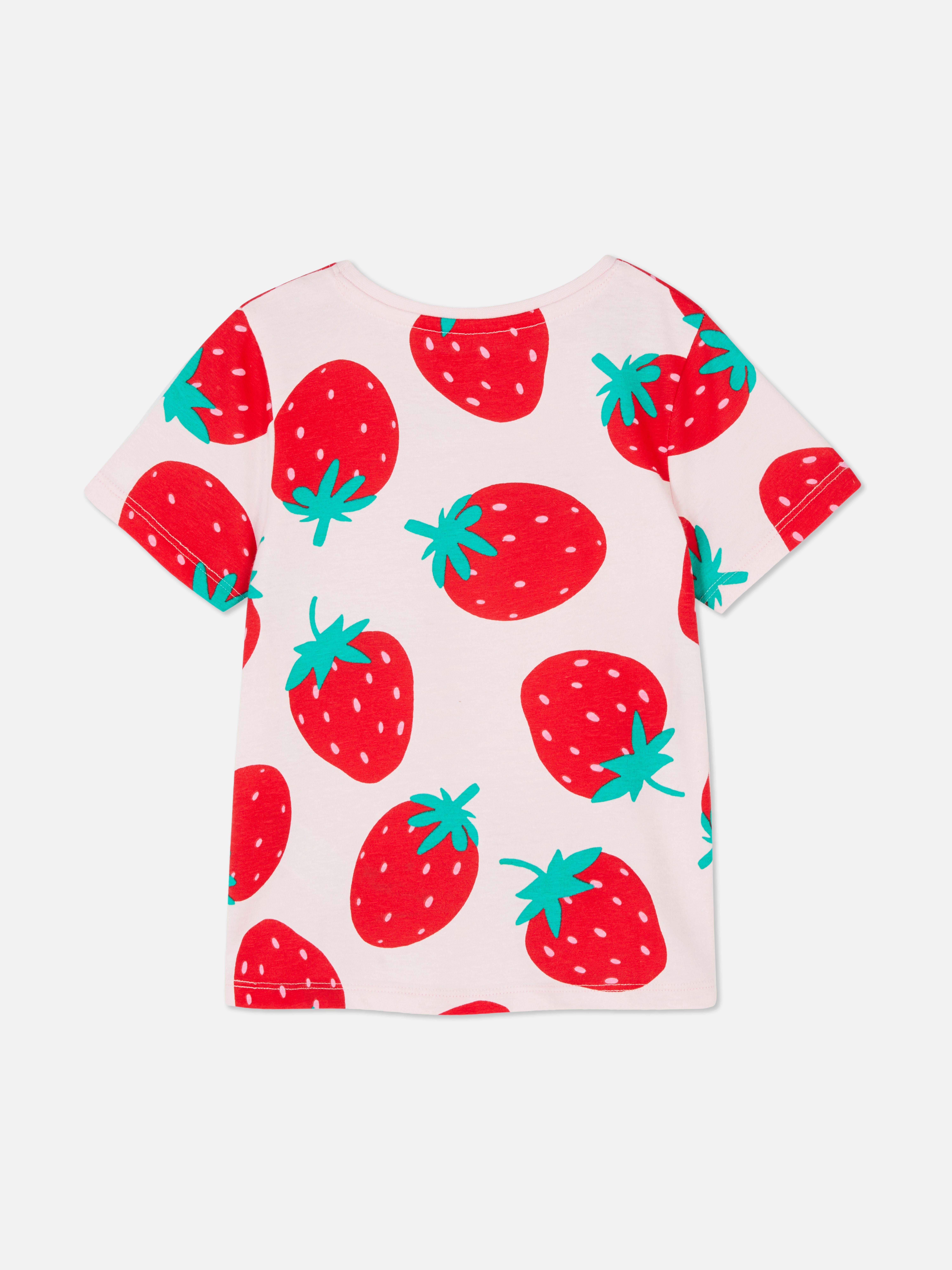Girls Pink Strawberry T-Shirt | Primark