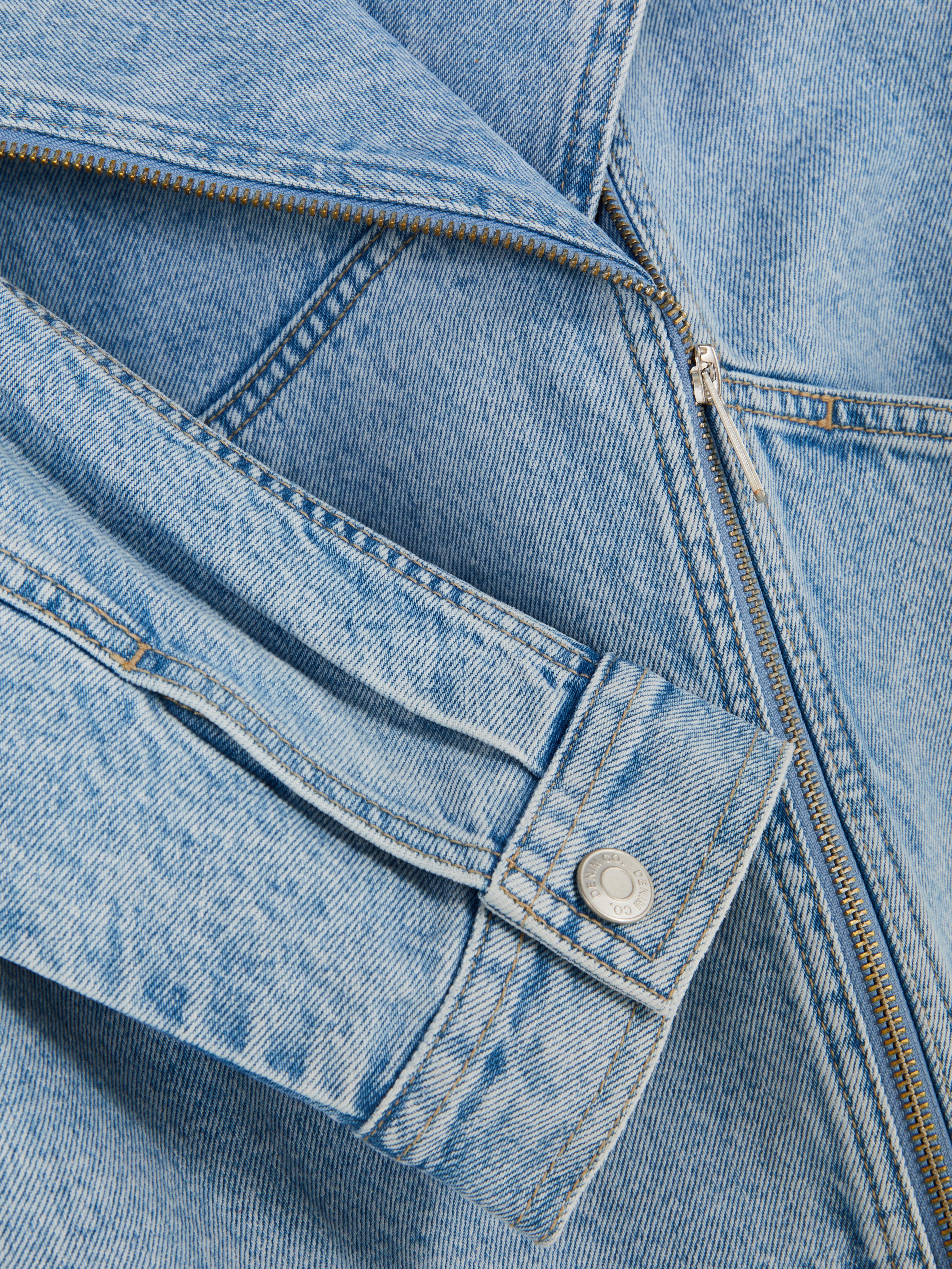 Denim Biker Jacket