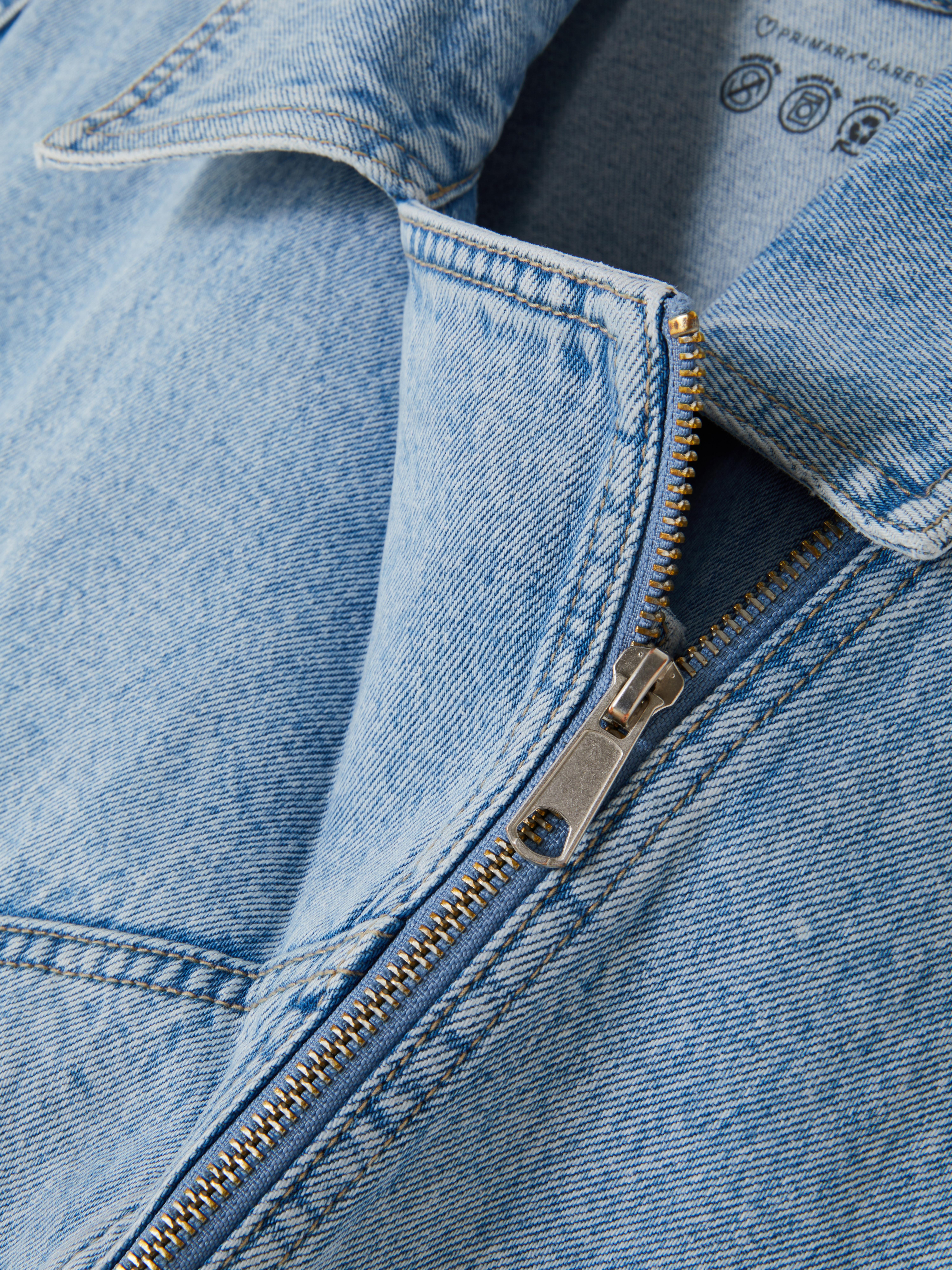 Denim Biker Jacket