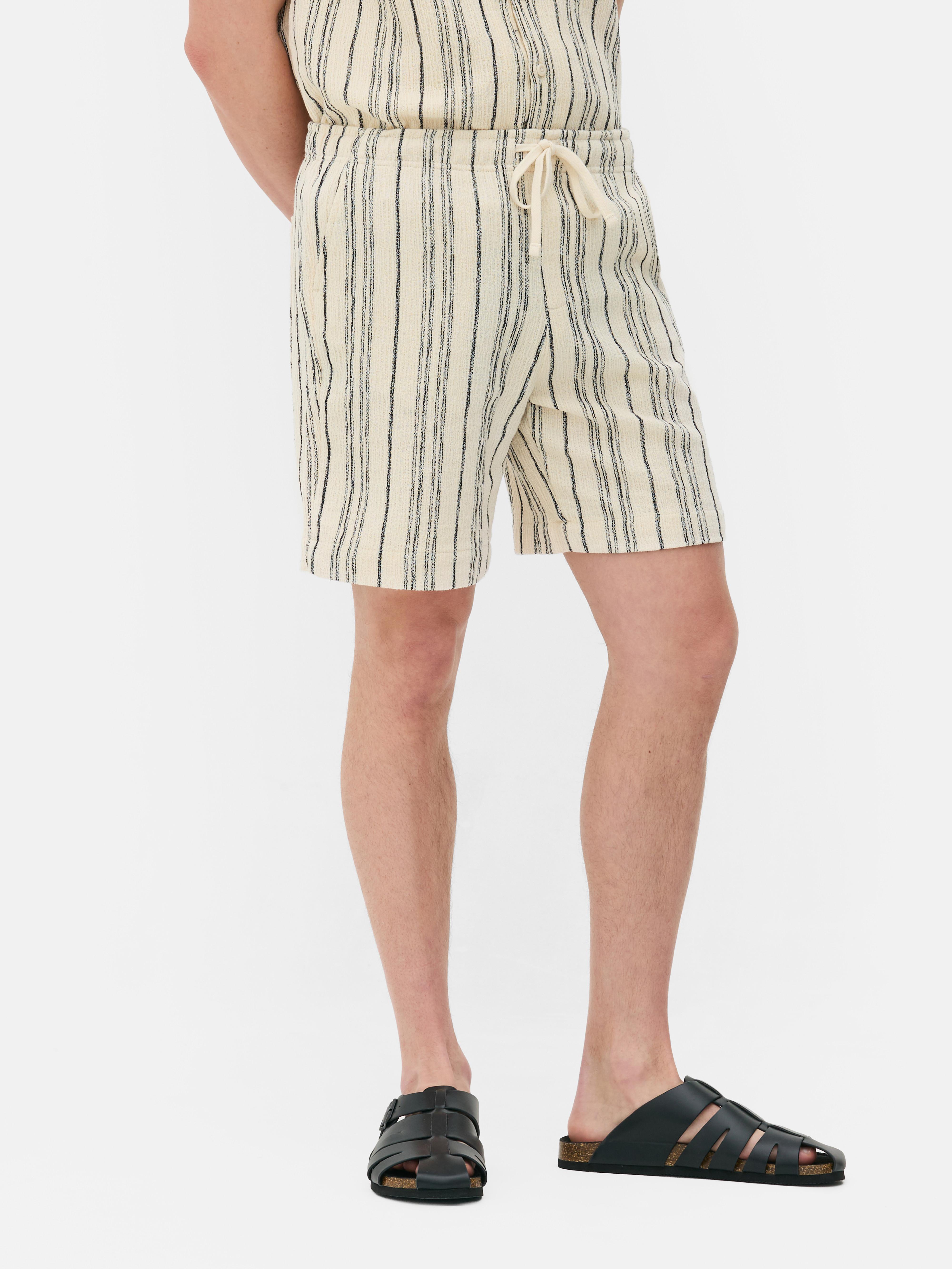 Striped Drawstring Shorts