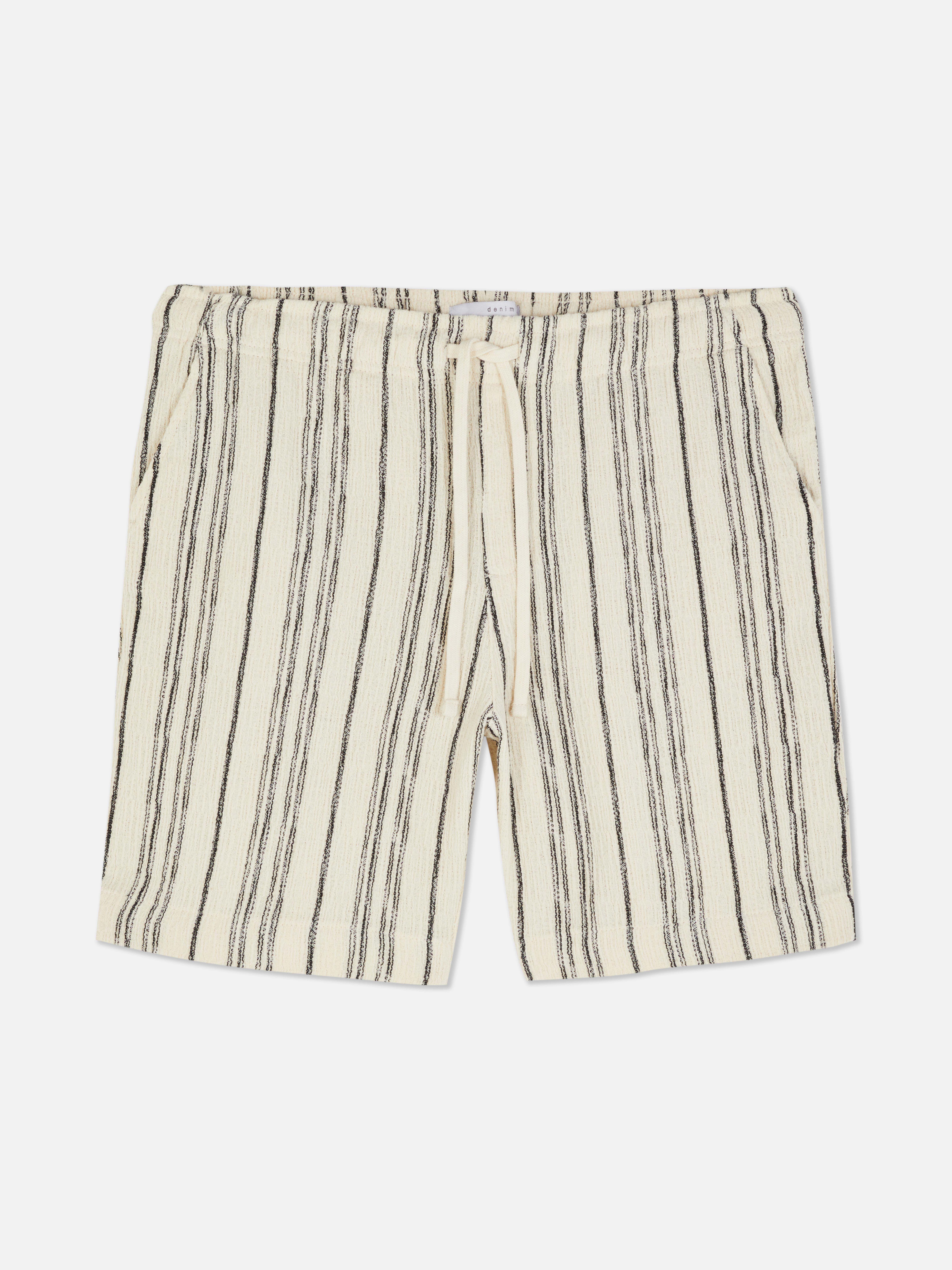 Striped Drawstring Shorts