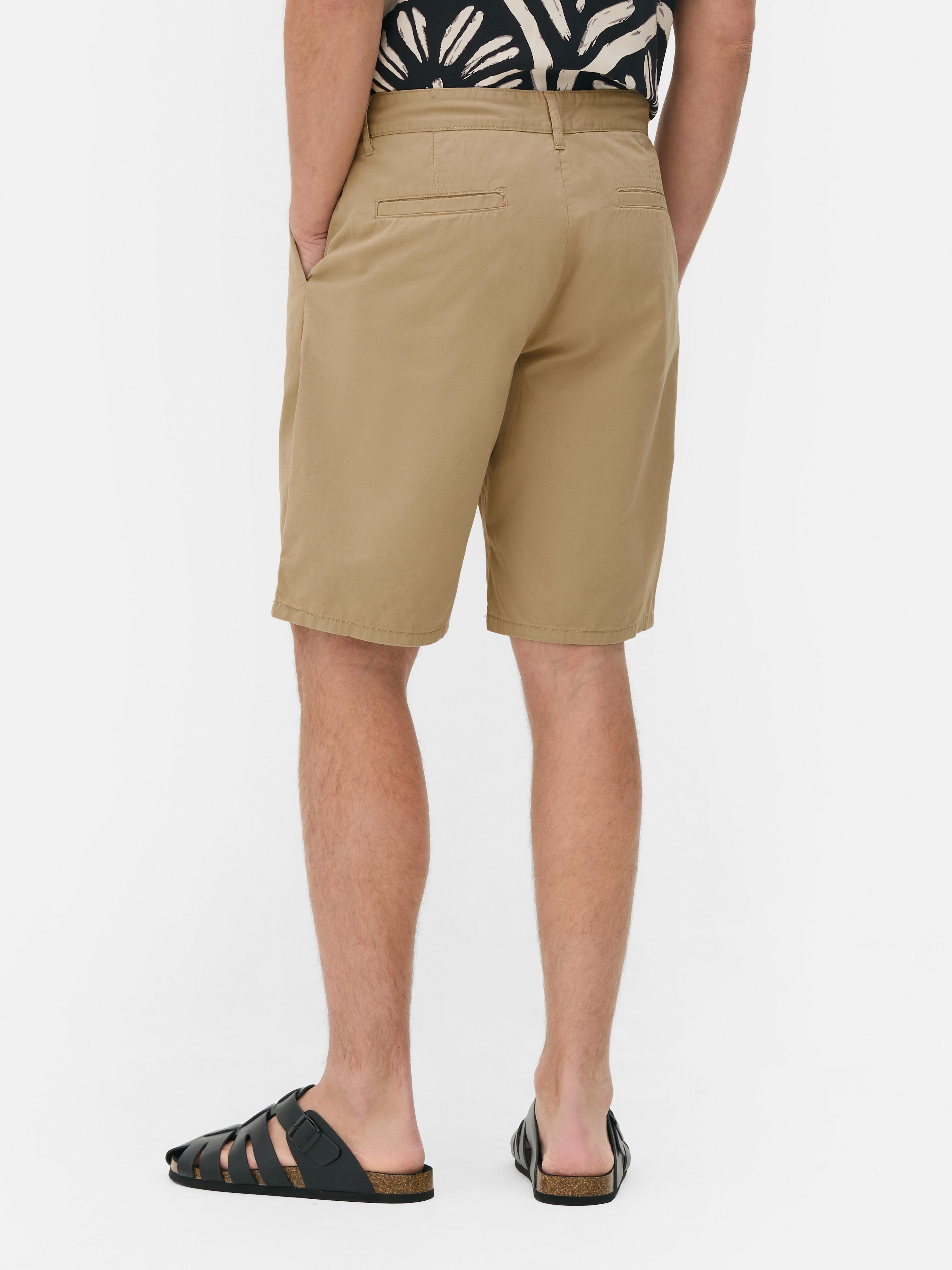 Button-Fly Chino Shorts