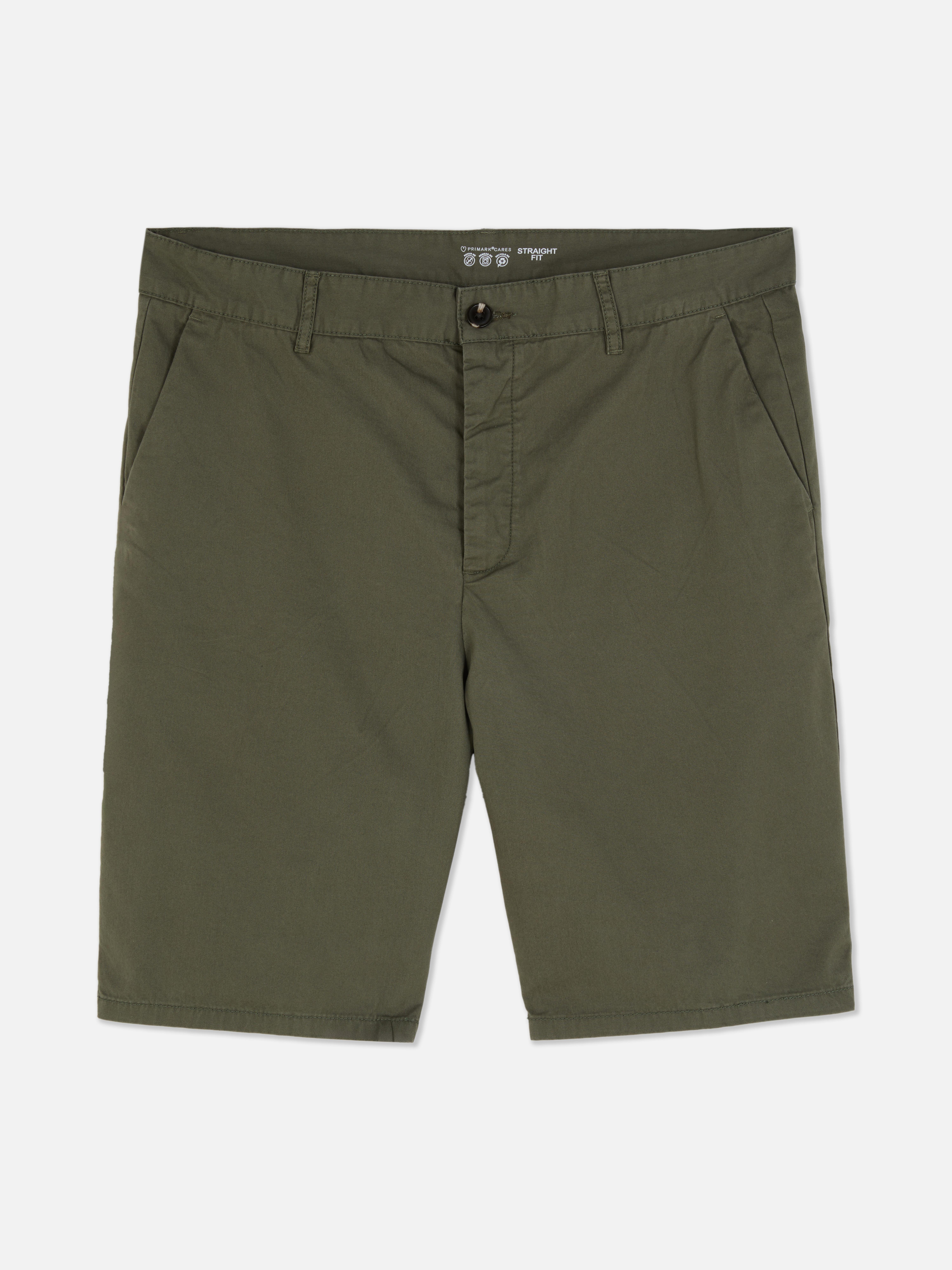 Button-Fly Chino Shorts