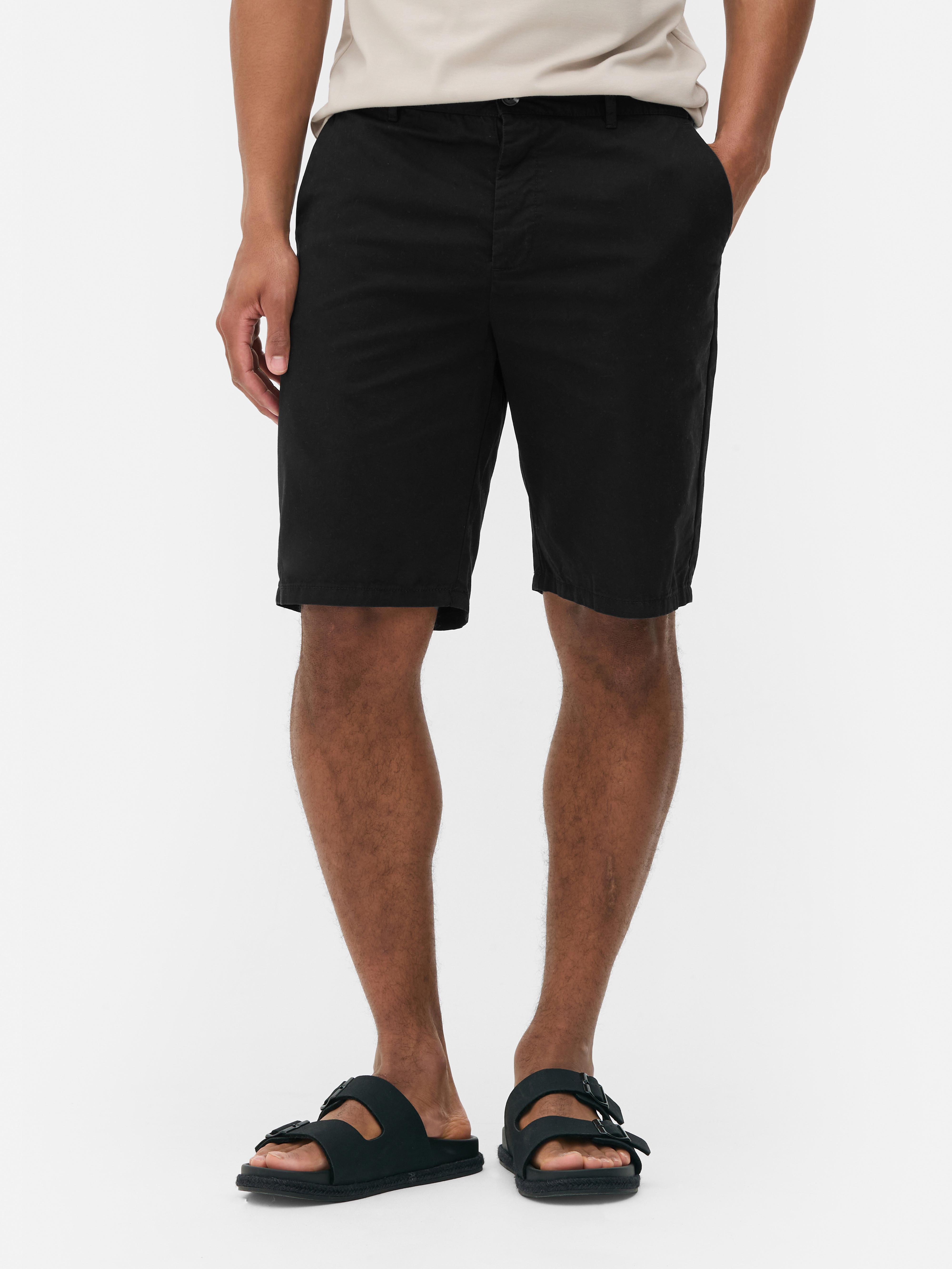 Button-Fly Chino Shorts