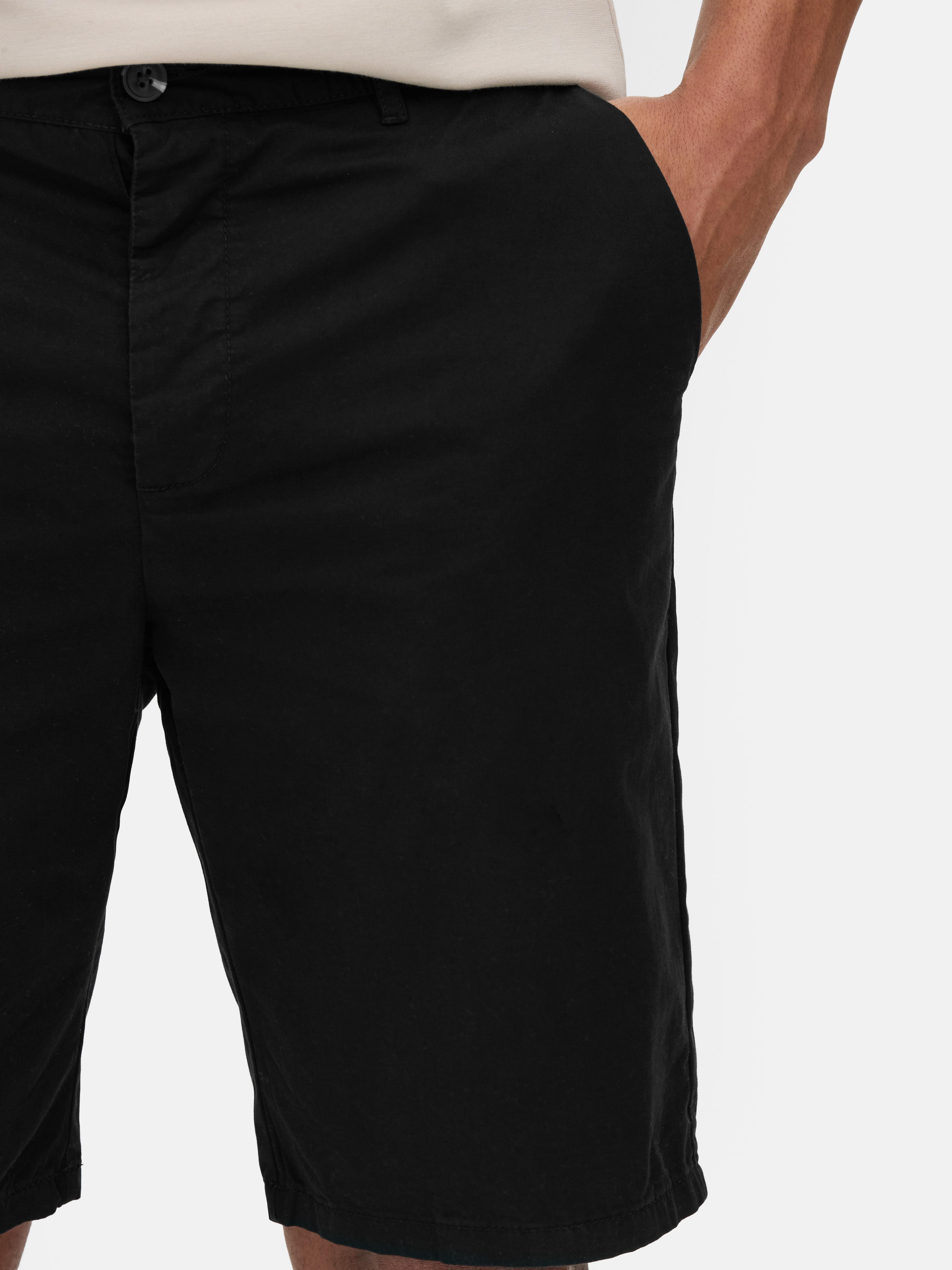 Button-Fly Chino Shorts