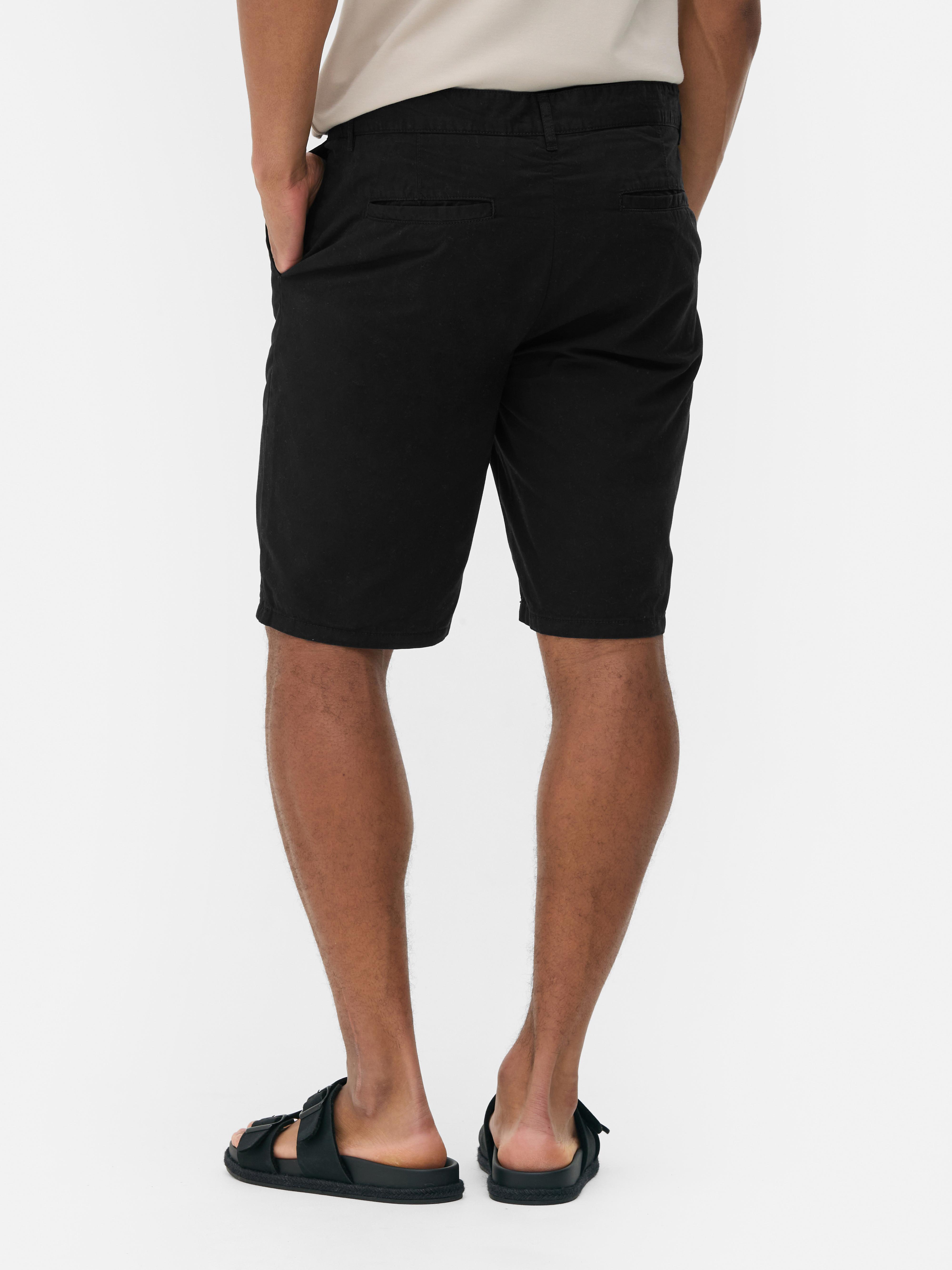 Button-Fly Chino Shorts