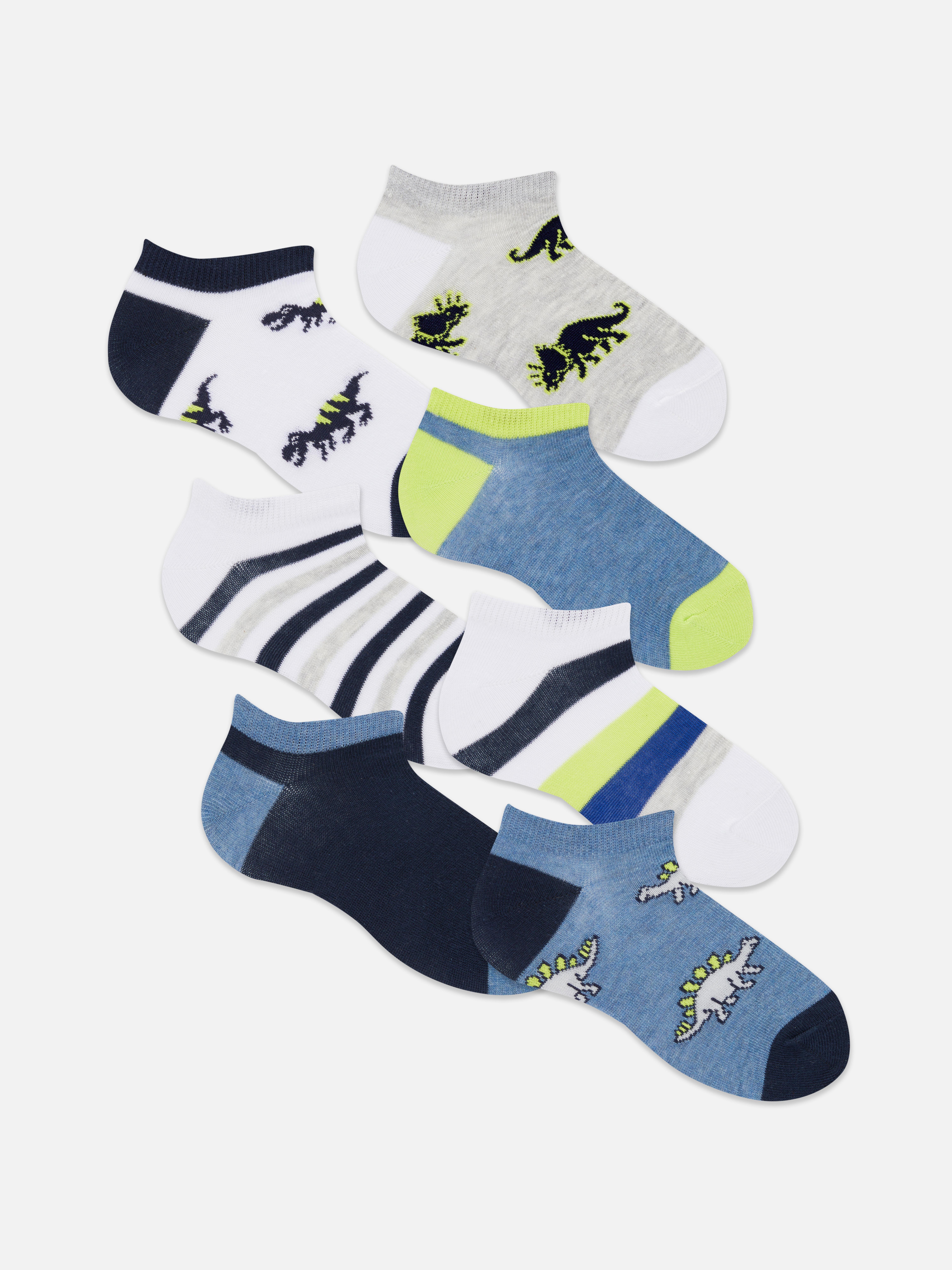 Lot de 7 paires de chaussettes dinosaure