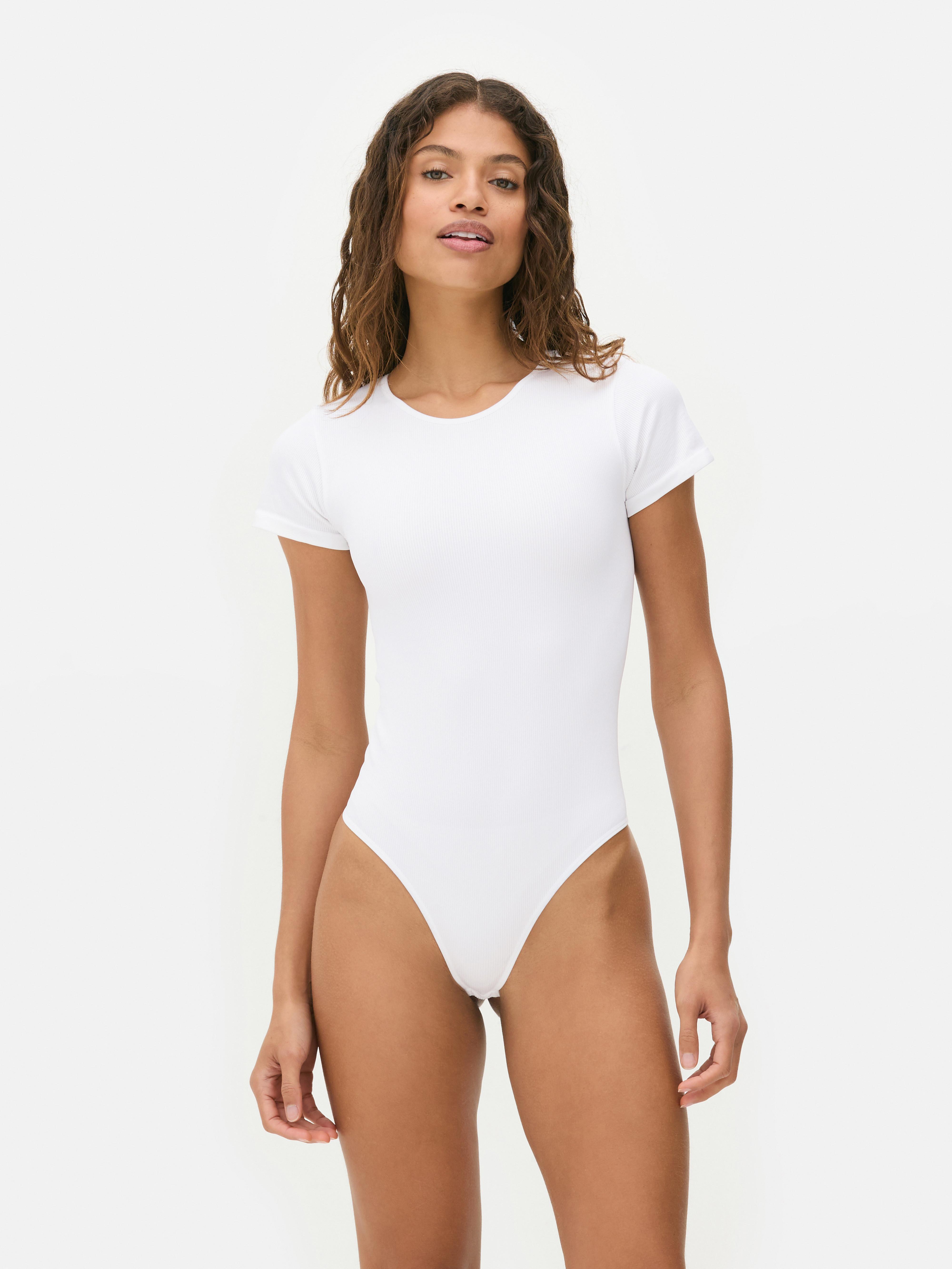 Bordázott, rövid ujjú body