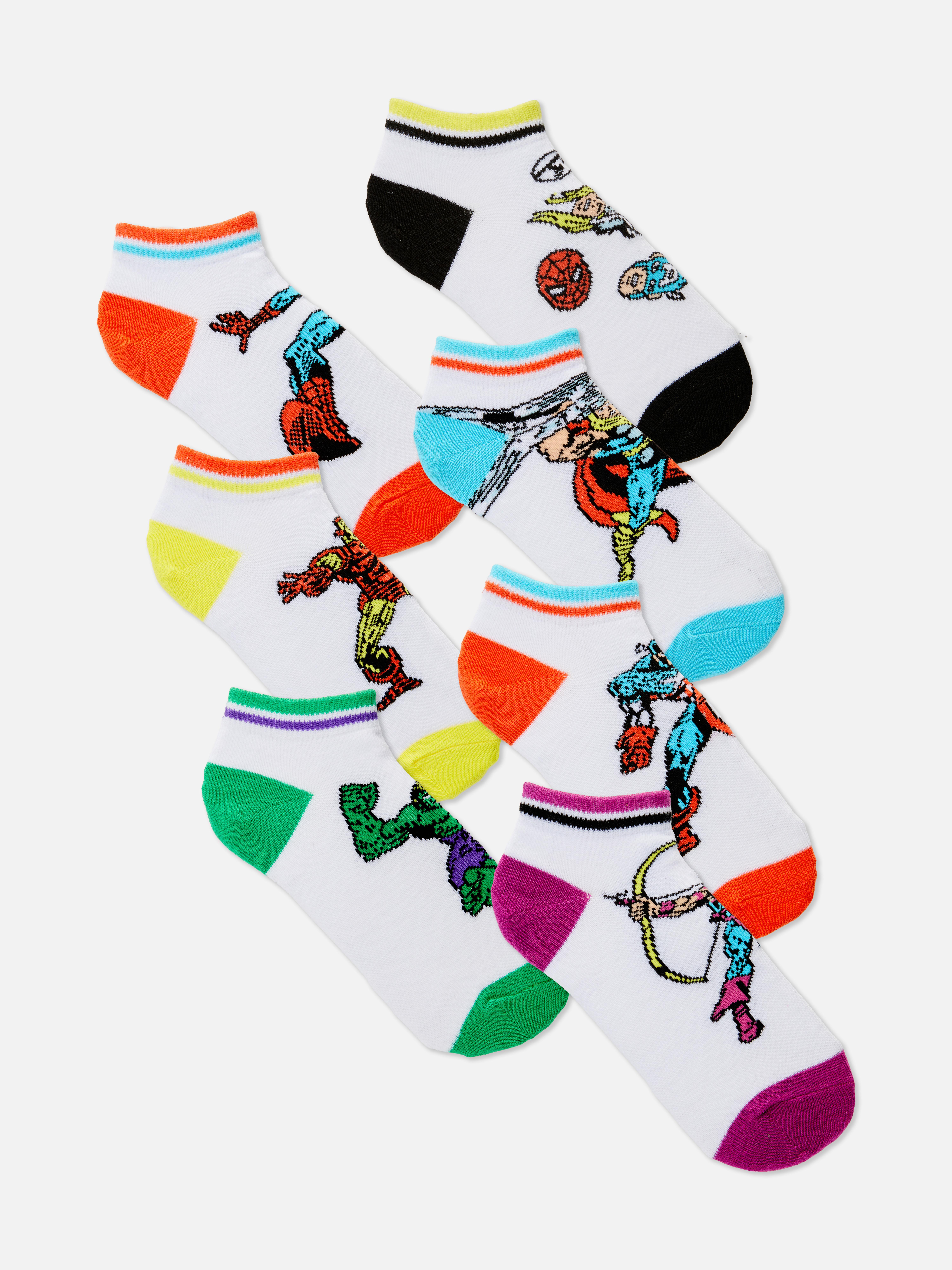 Sneakersokken Marvel, 7 paar