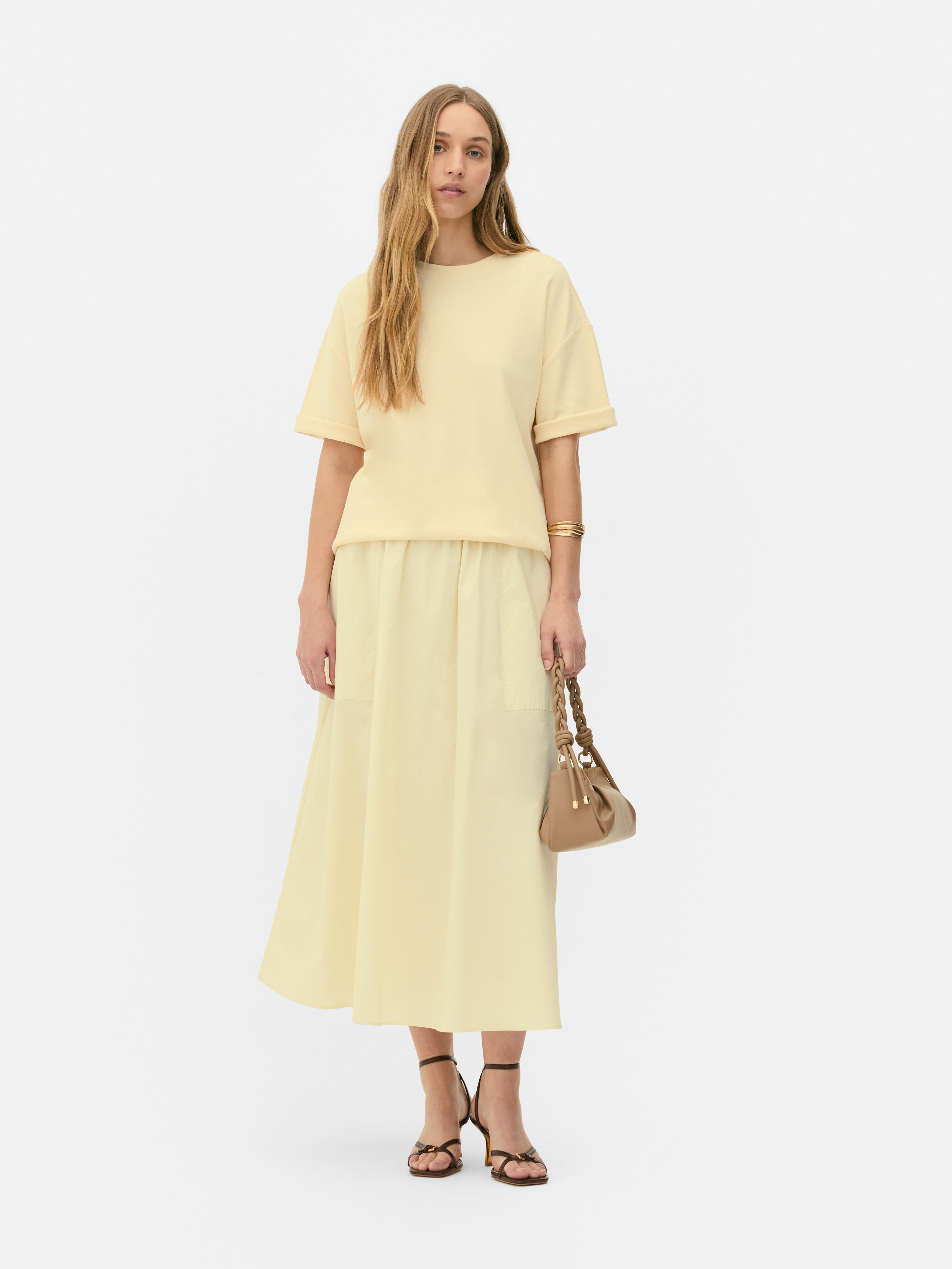 Oversized Cotton T-Shirt Lemon