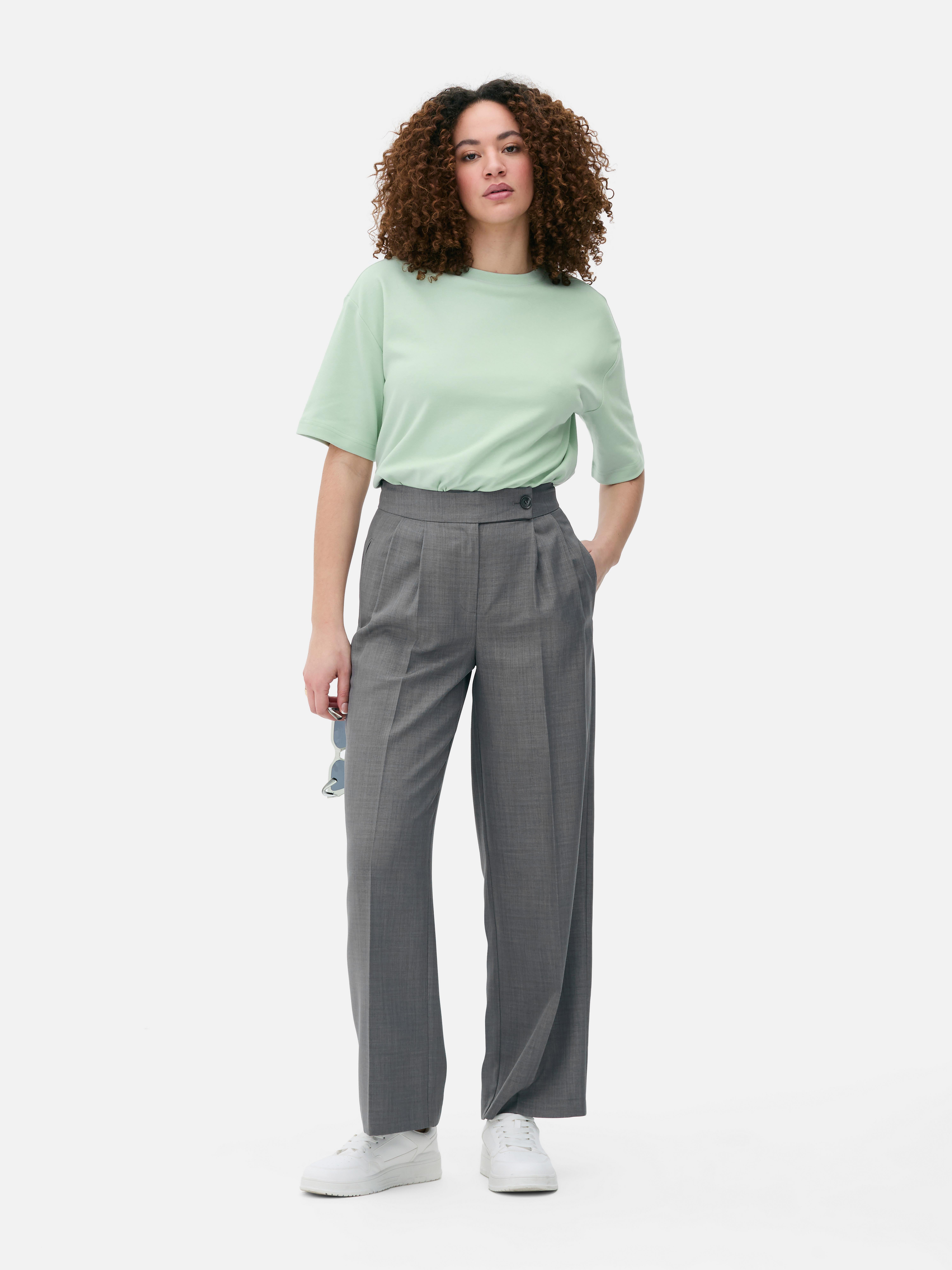 Maglietta oversize in cotone Verde chiaro