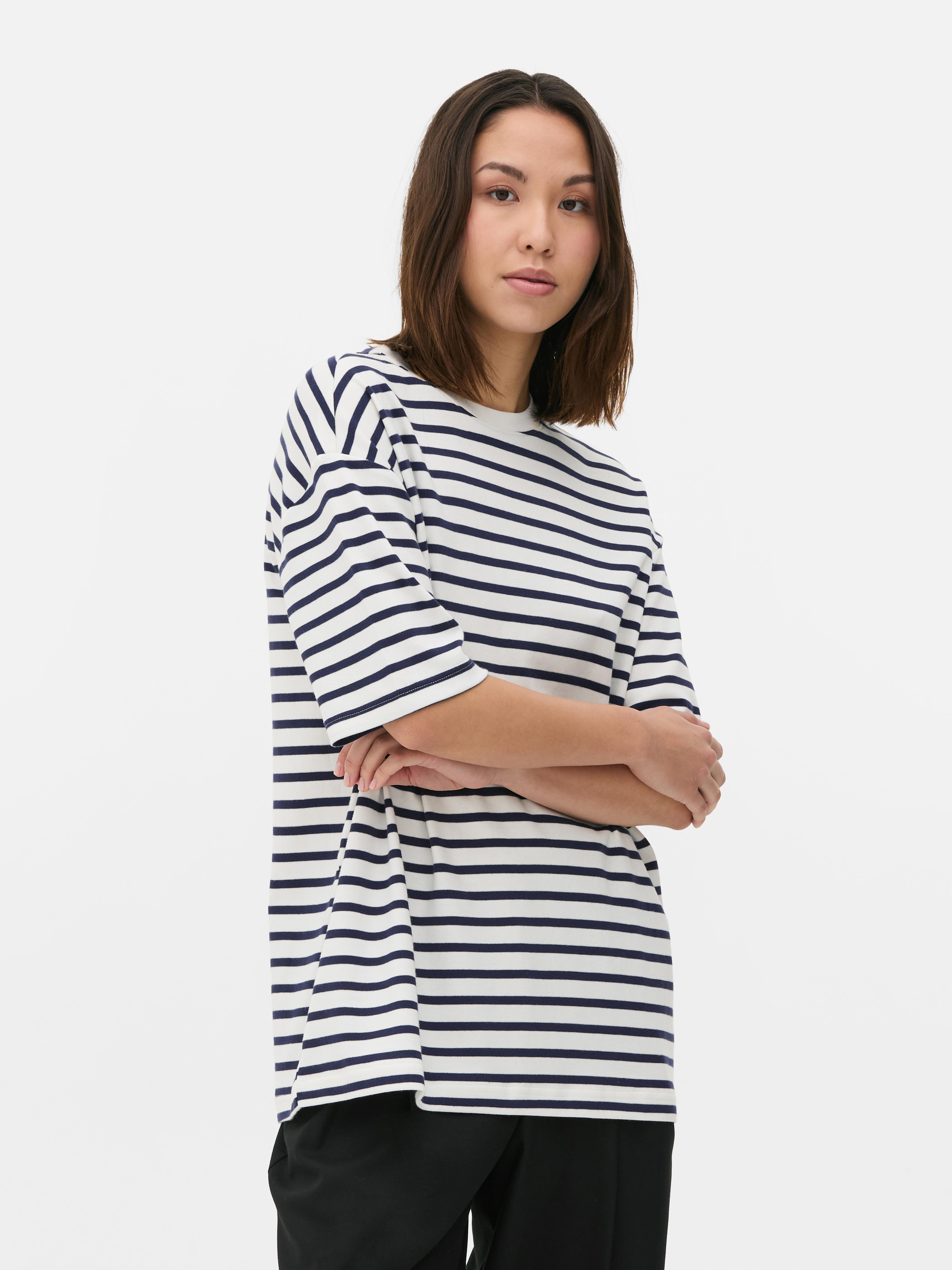 Oversized katoenen T-shirt