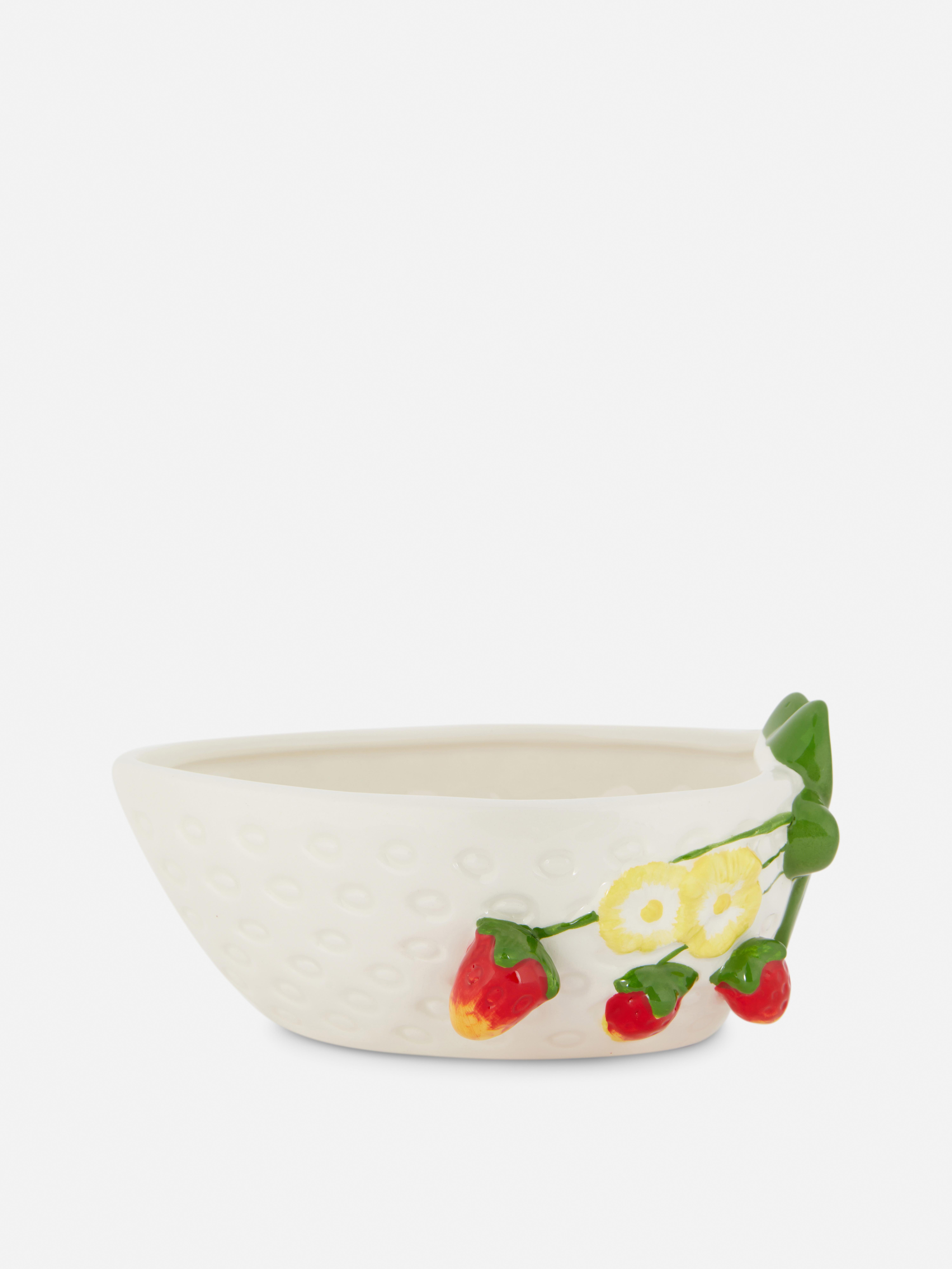 Strawberry Shaped Ceramic Bowl