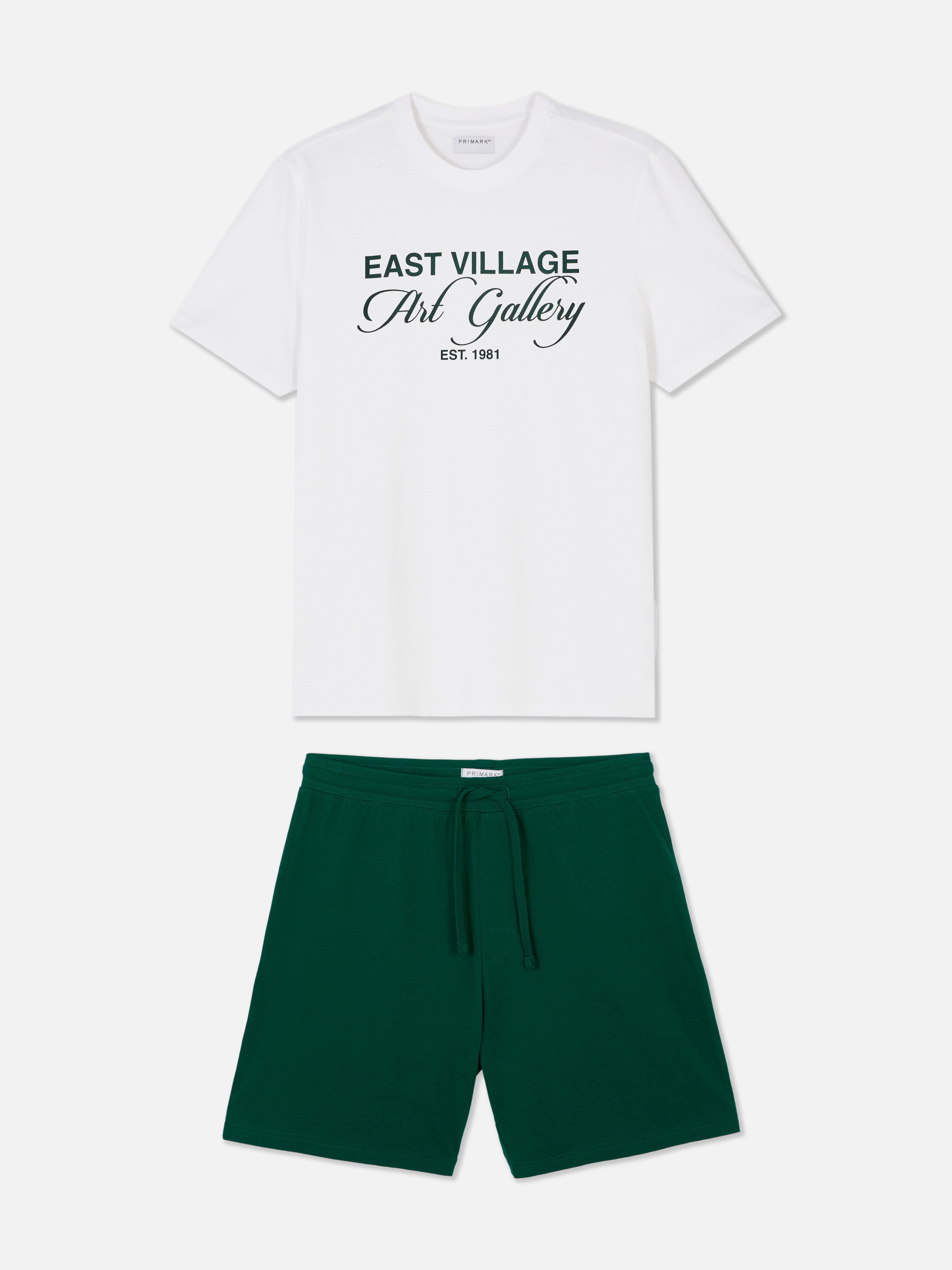 Pyjama court graphique