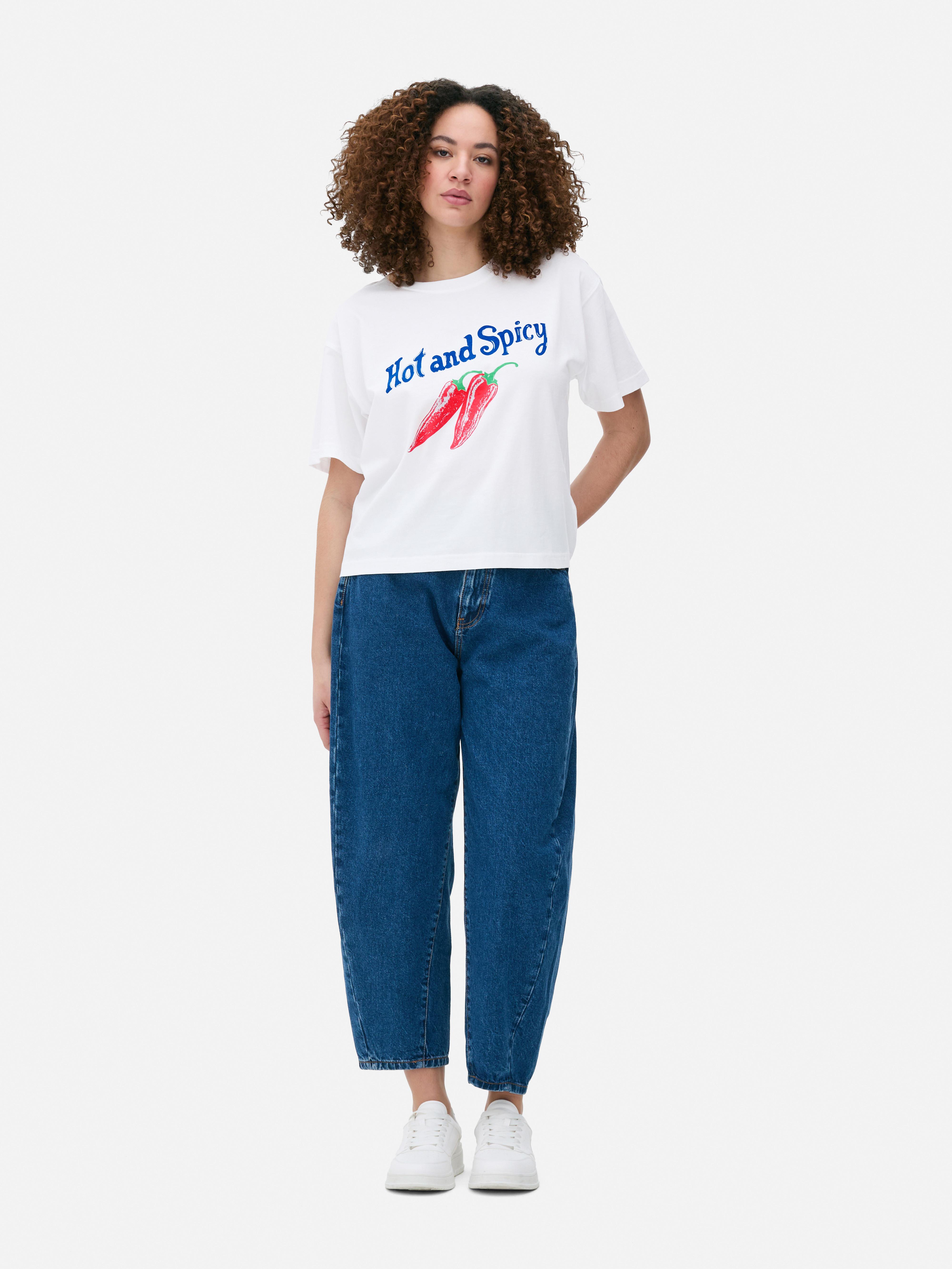 T-shirt met korte mouwen en print