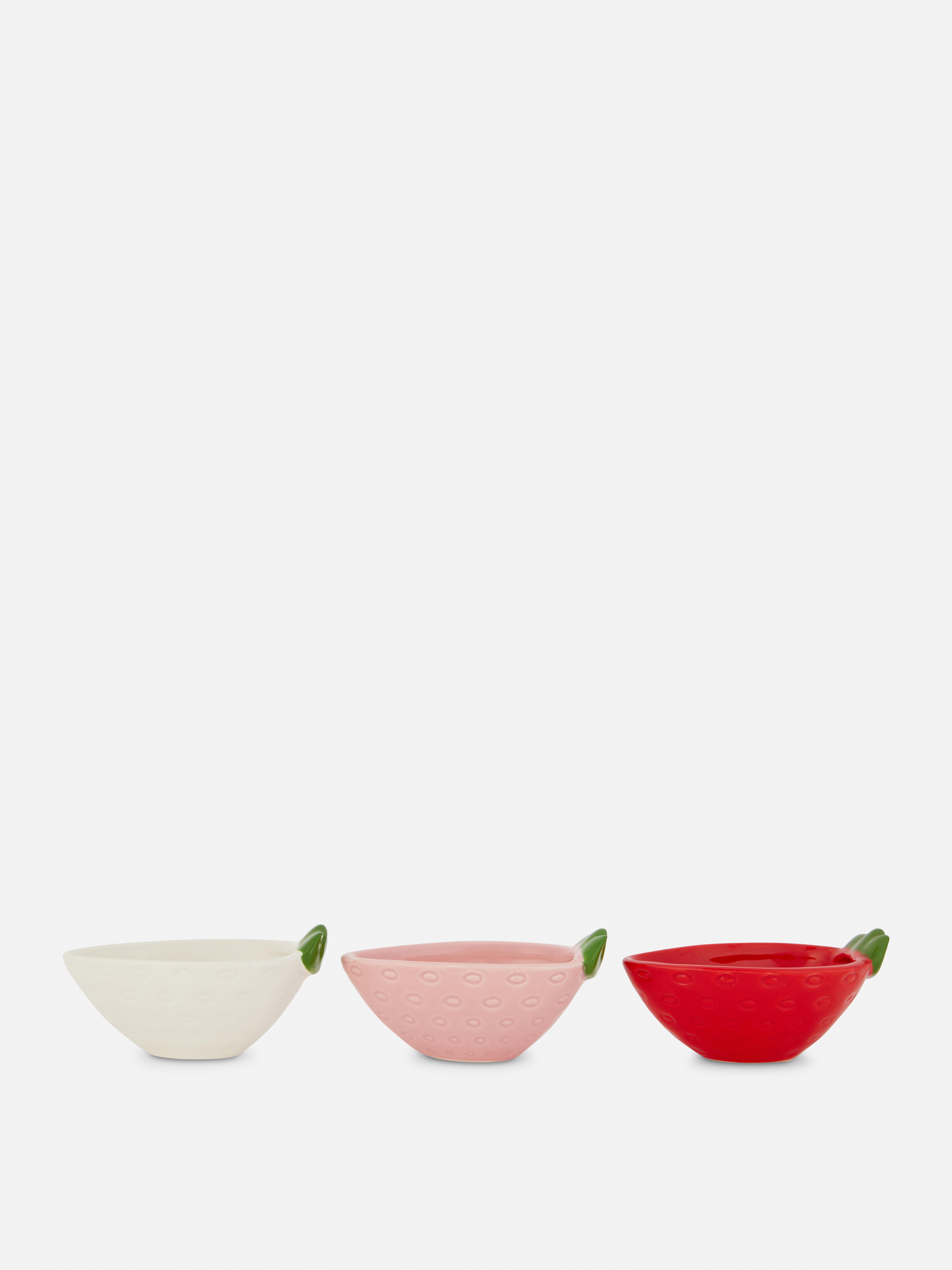 3pk Strawberry Snack Bowls