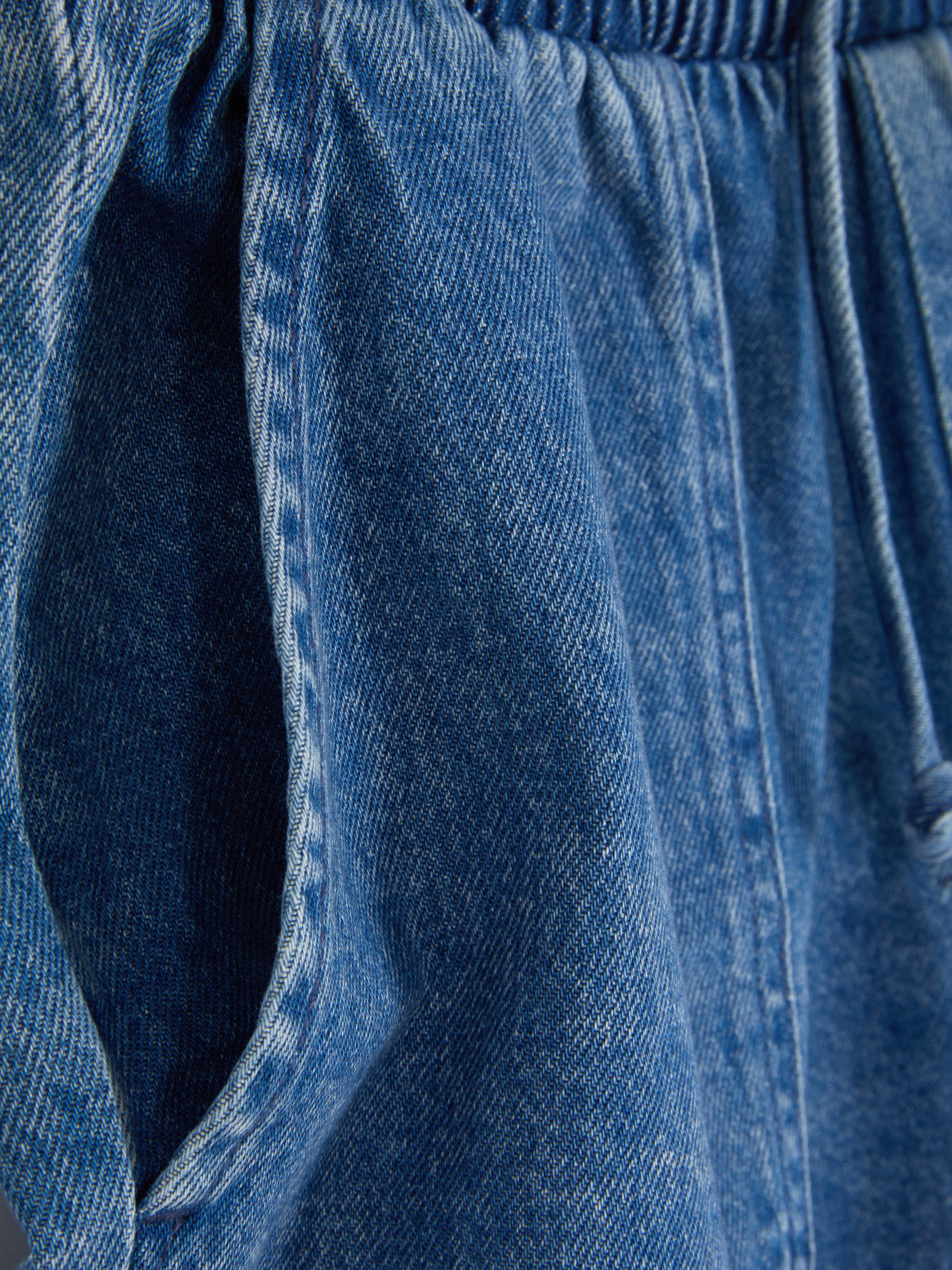 Elasticated Denim Shorts