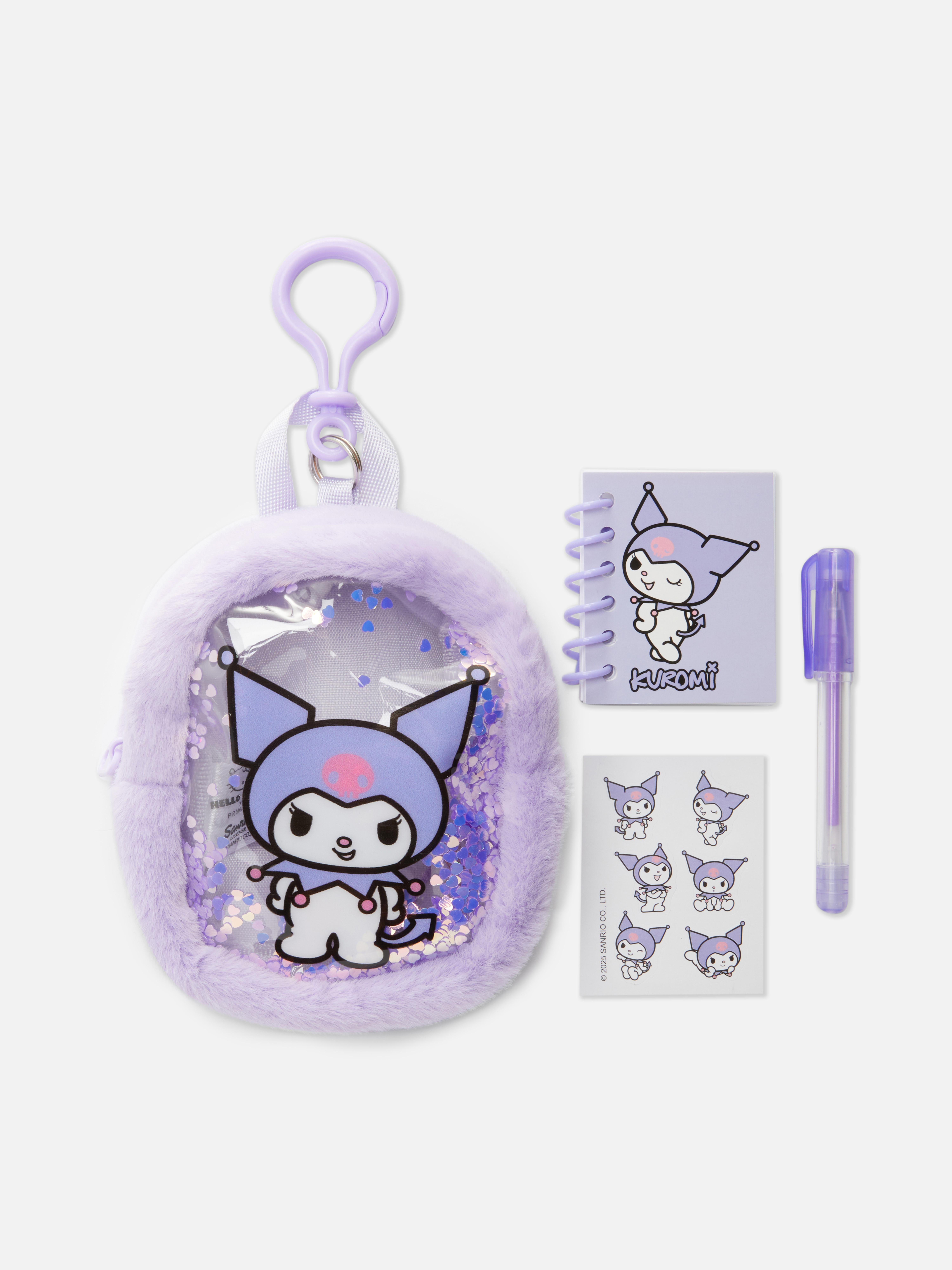 Hello Kitty Character Stationery Clip Bag Purple