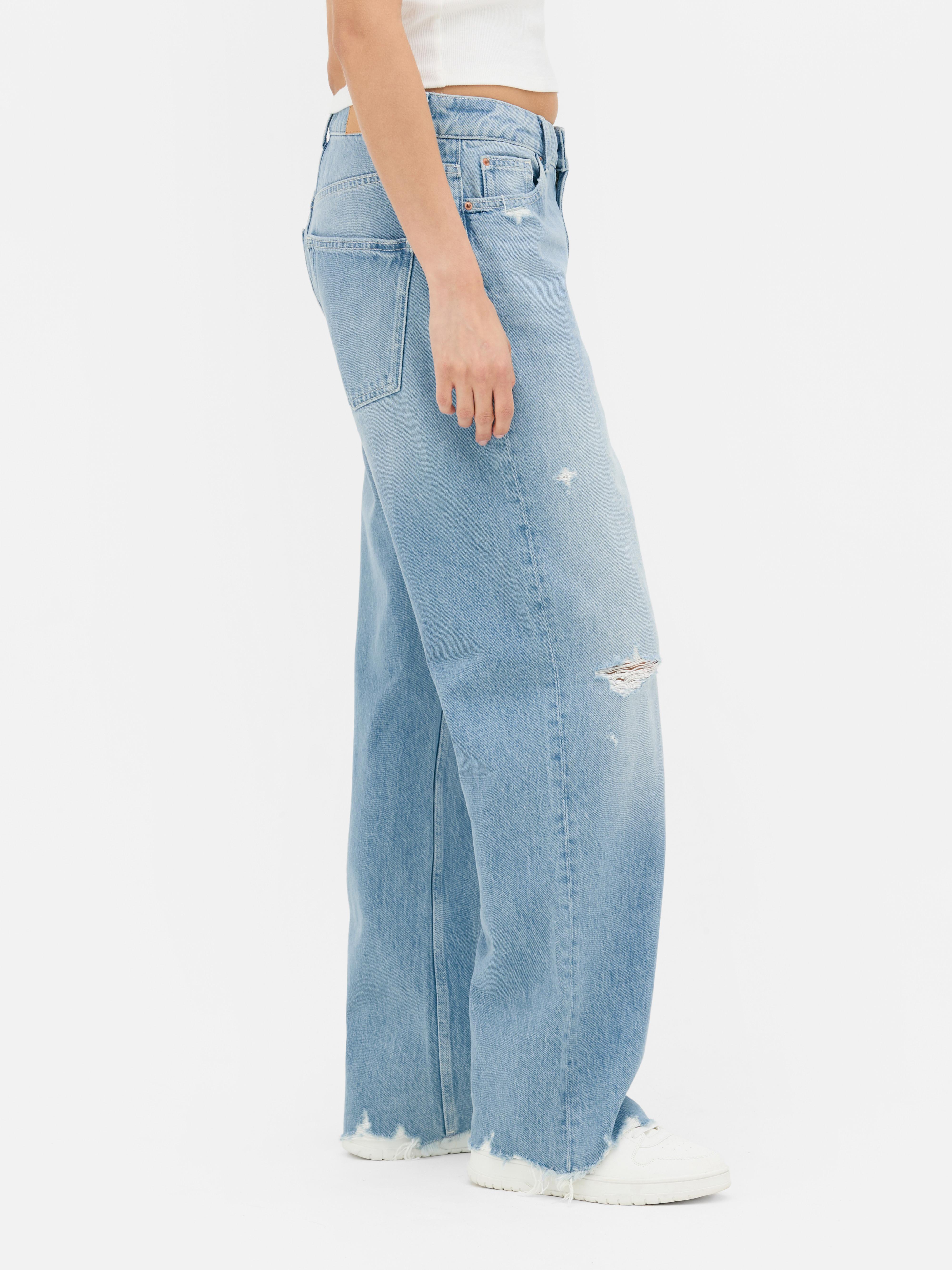 Jeans met rechte pijpen en scheuren Paula Echevarría