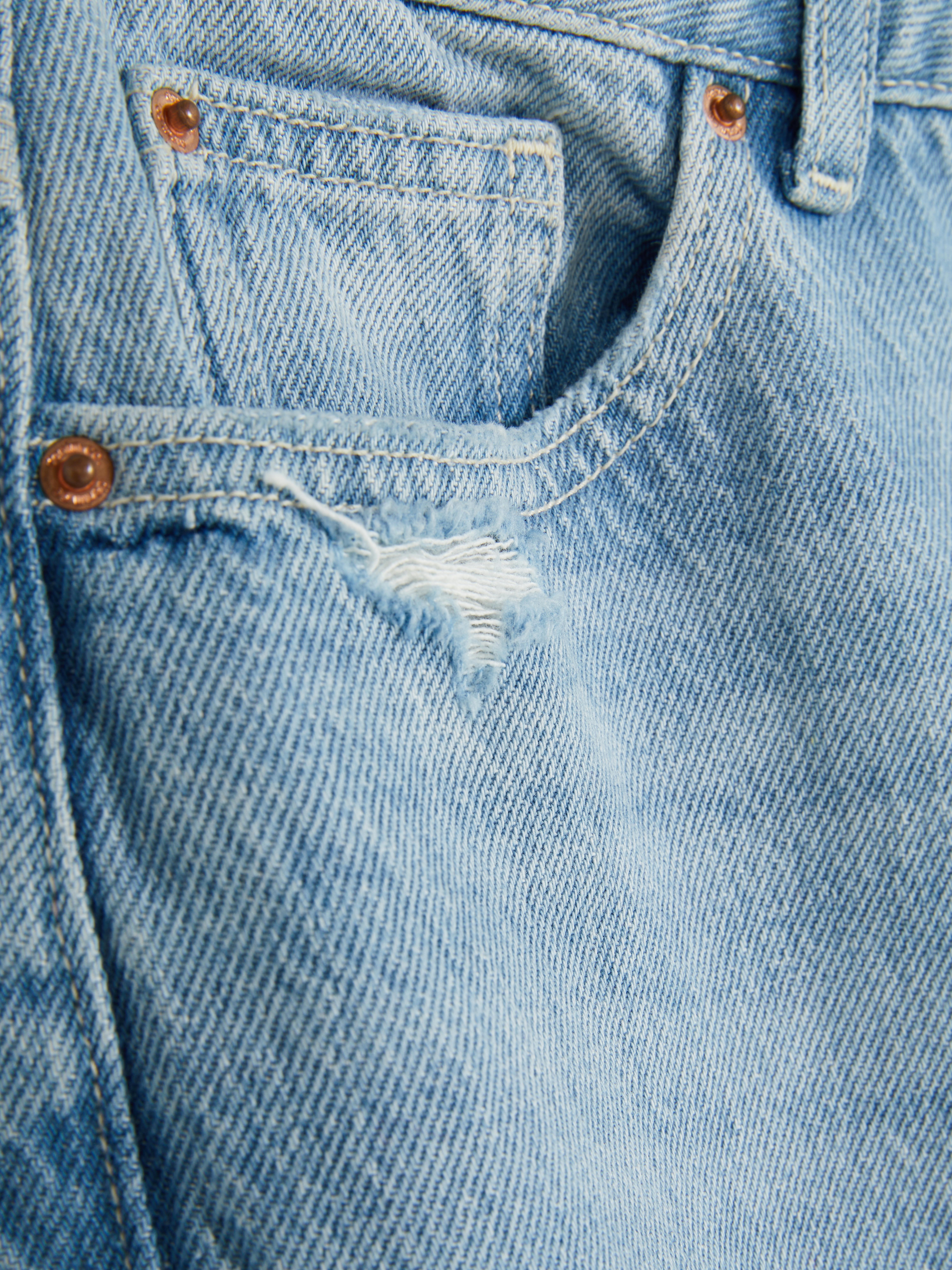 Jeans met rechte pijpen en scheuren Paula Echevarría