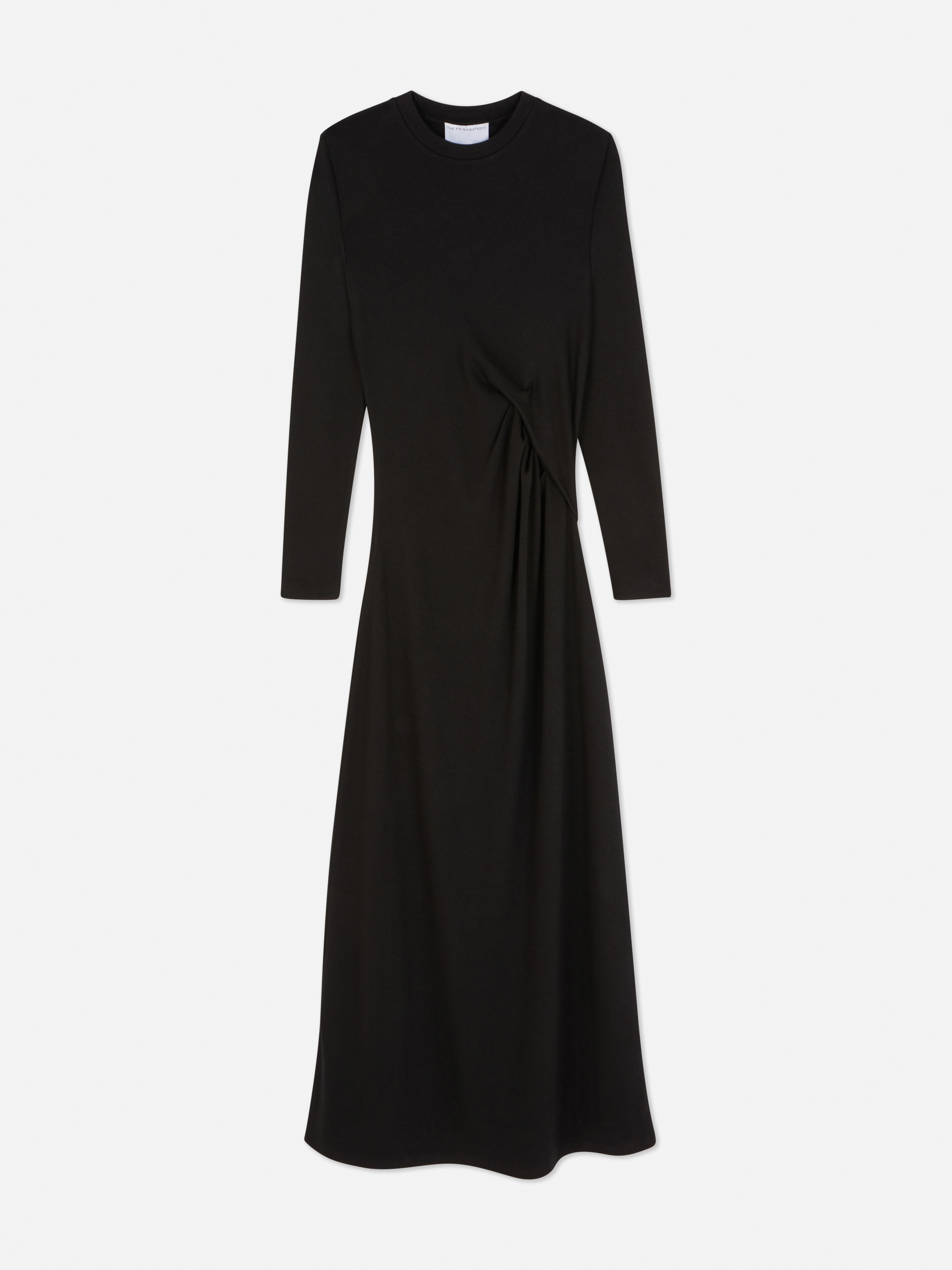 Womens Black The Edit Long Sleeve Jersey Dress Primark
