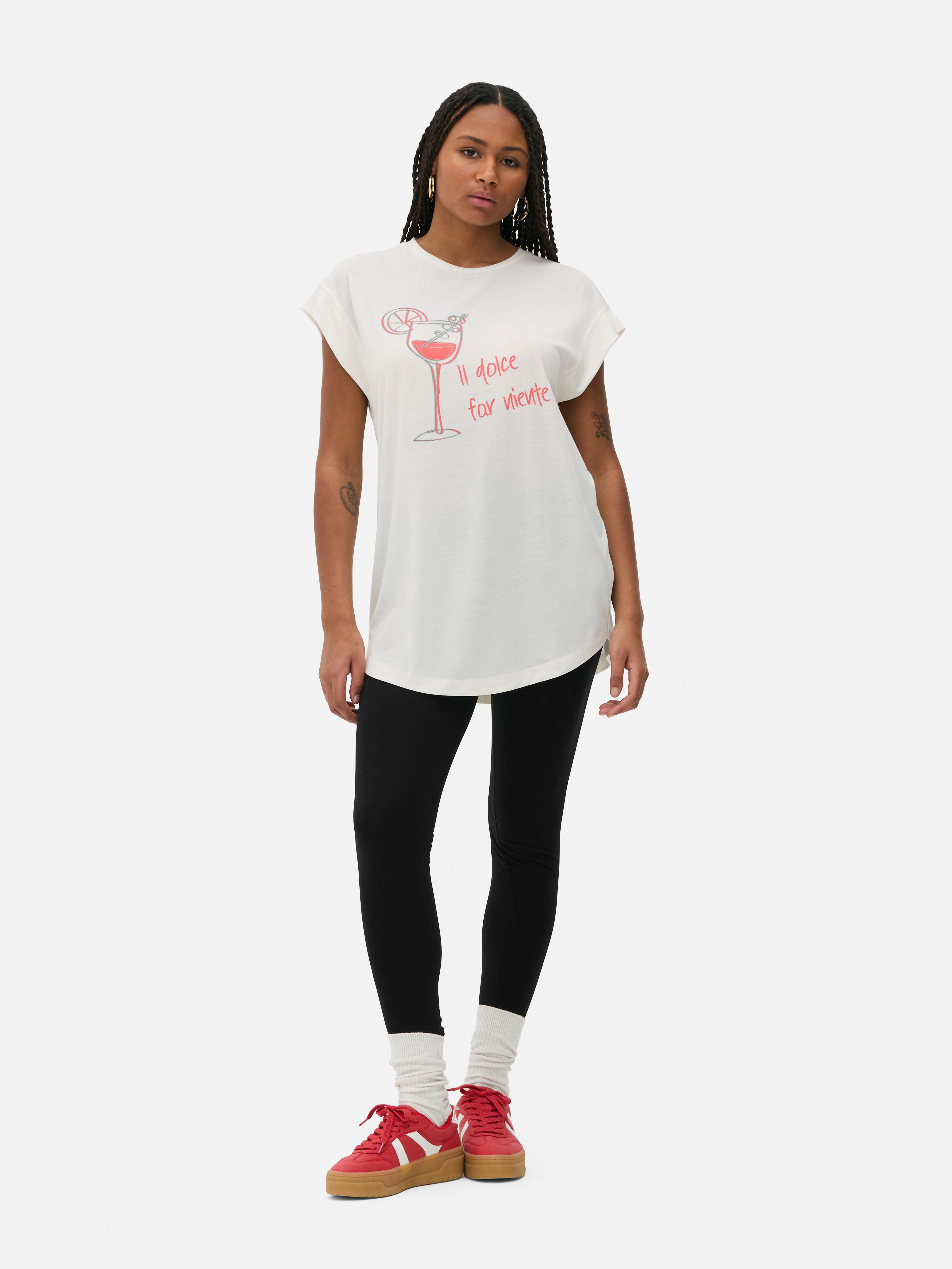 Lang T-shirt met hartontwerp