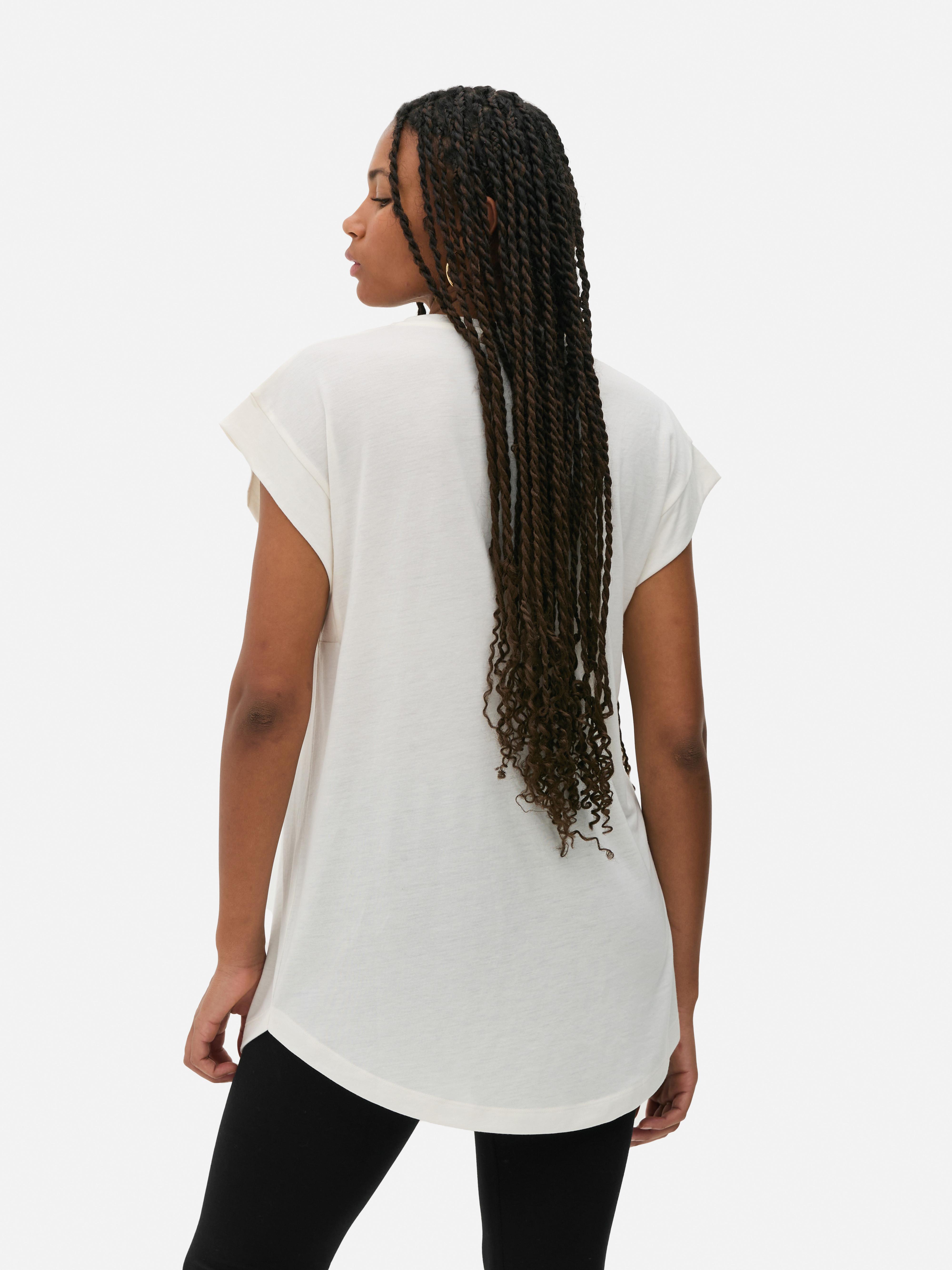 Lang T-shirt met hartontwerp