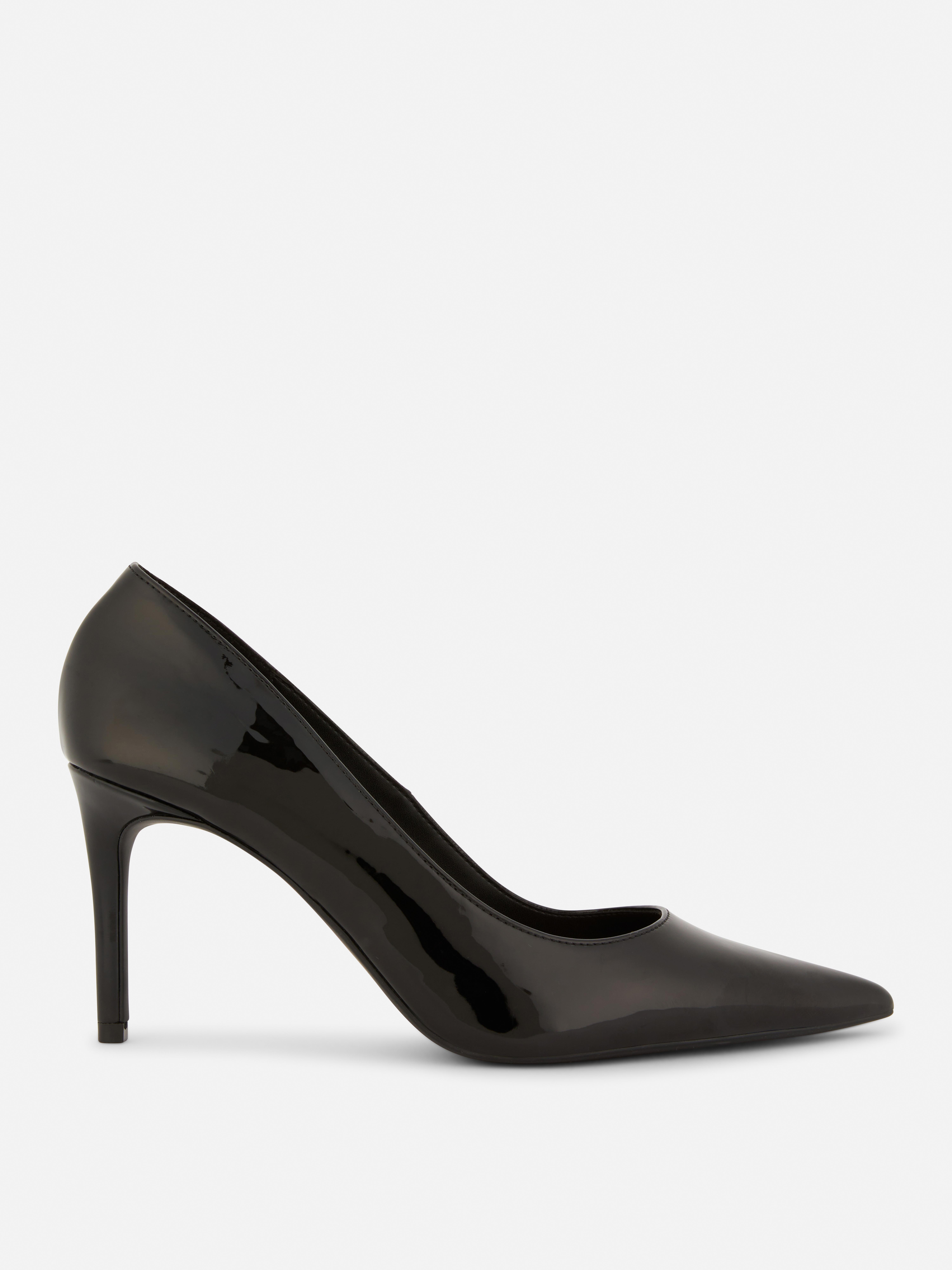 Pumps met hak en bandjes Zwart