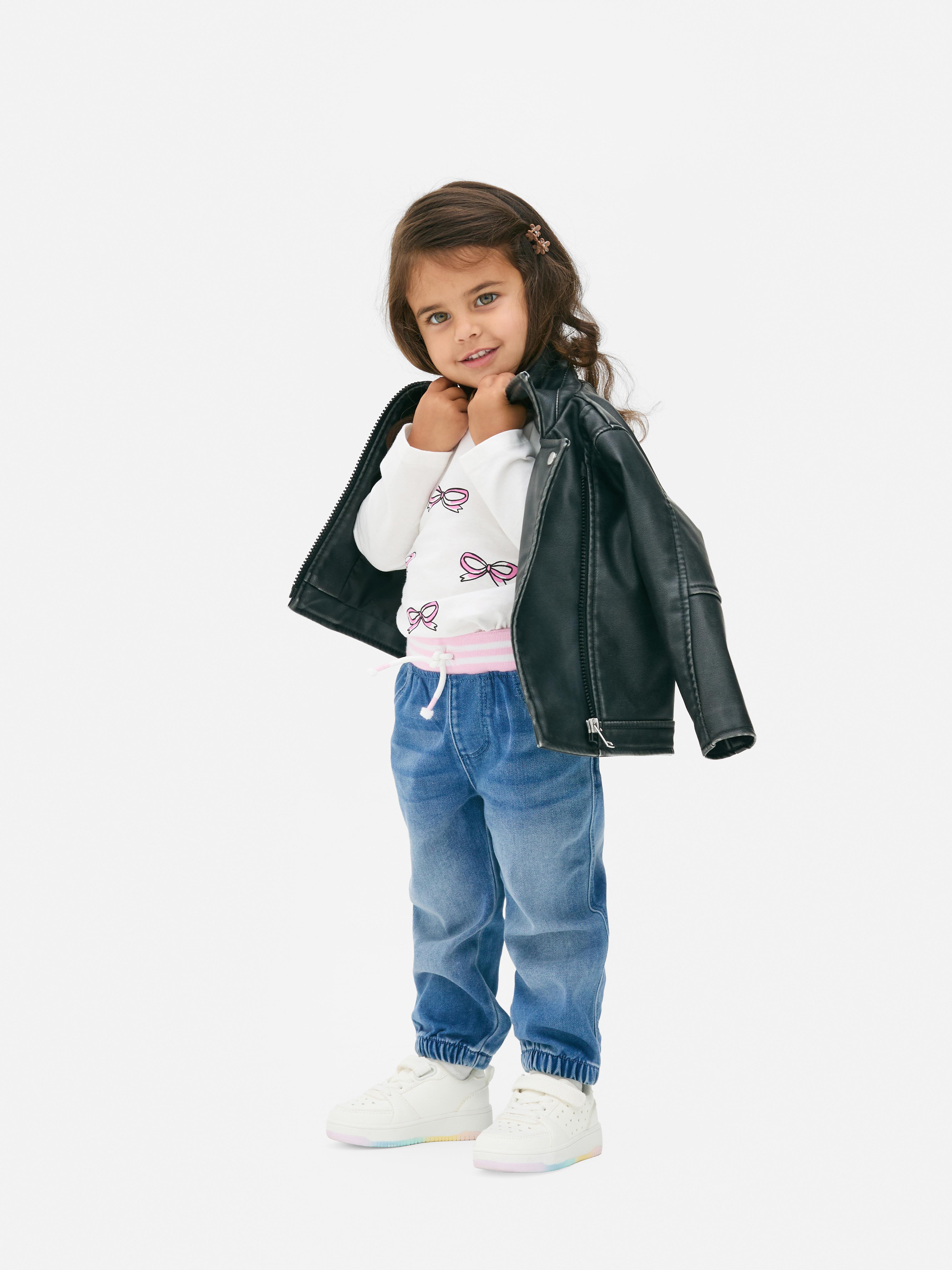 Bas de jogging en denim à revers