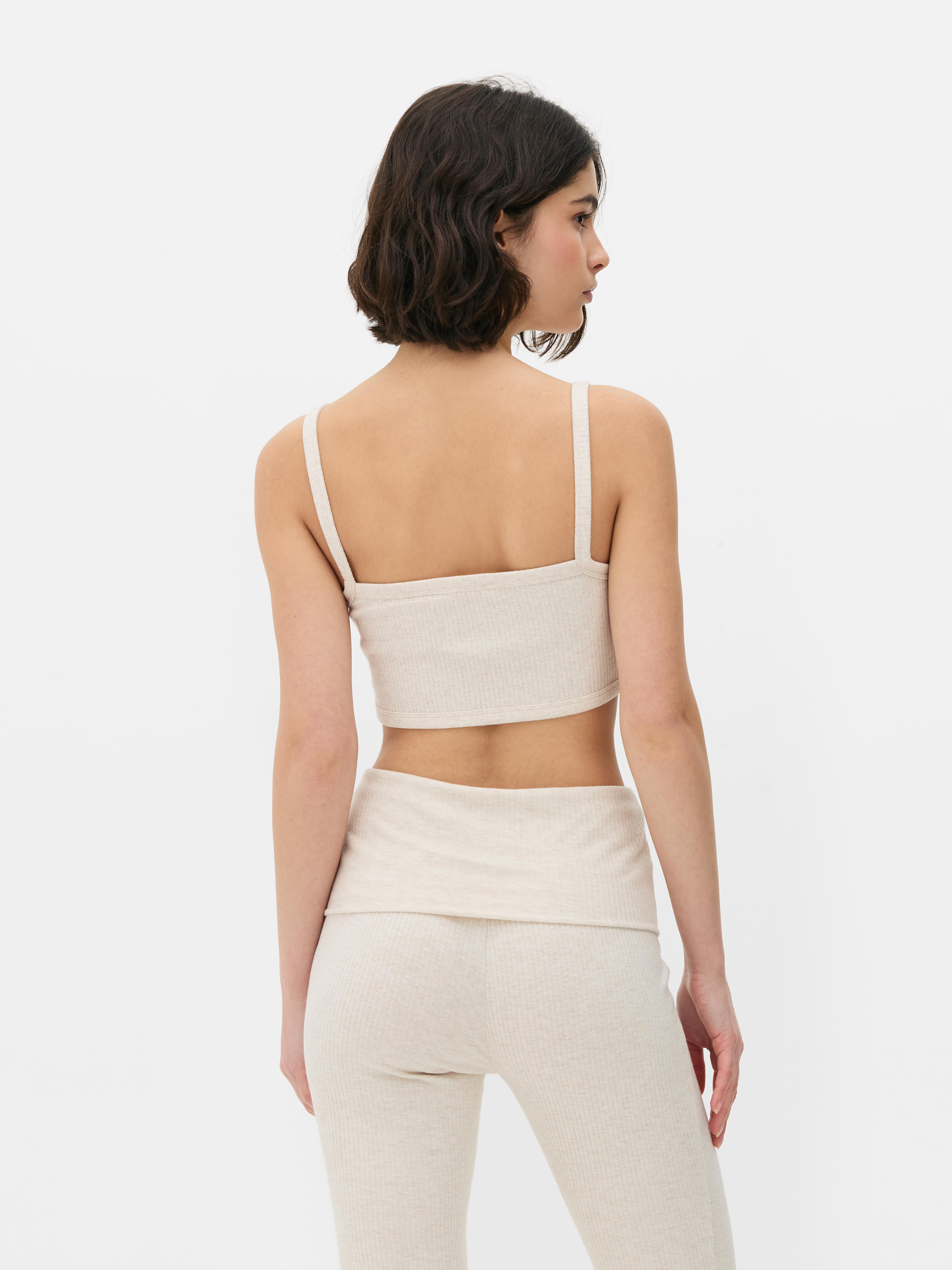 Bralette elasticizzata a coste