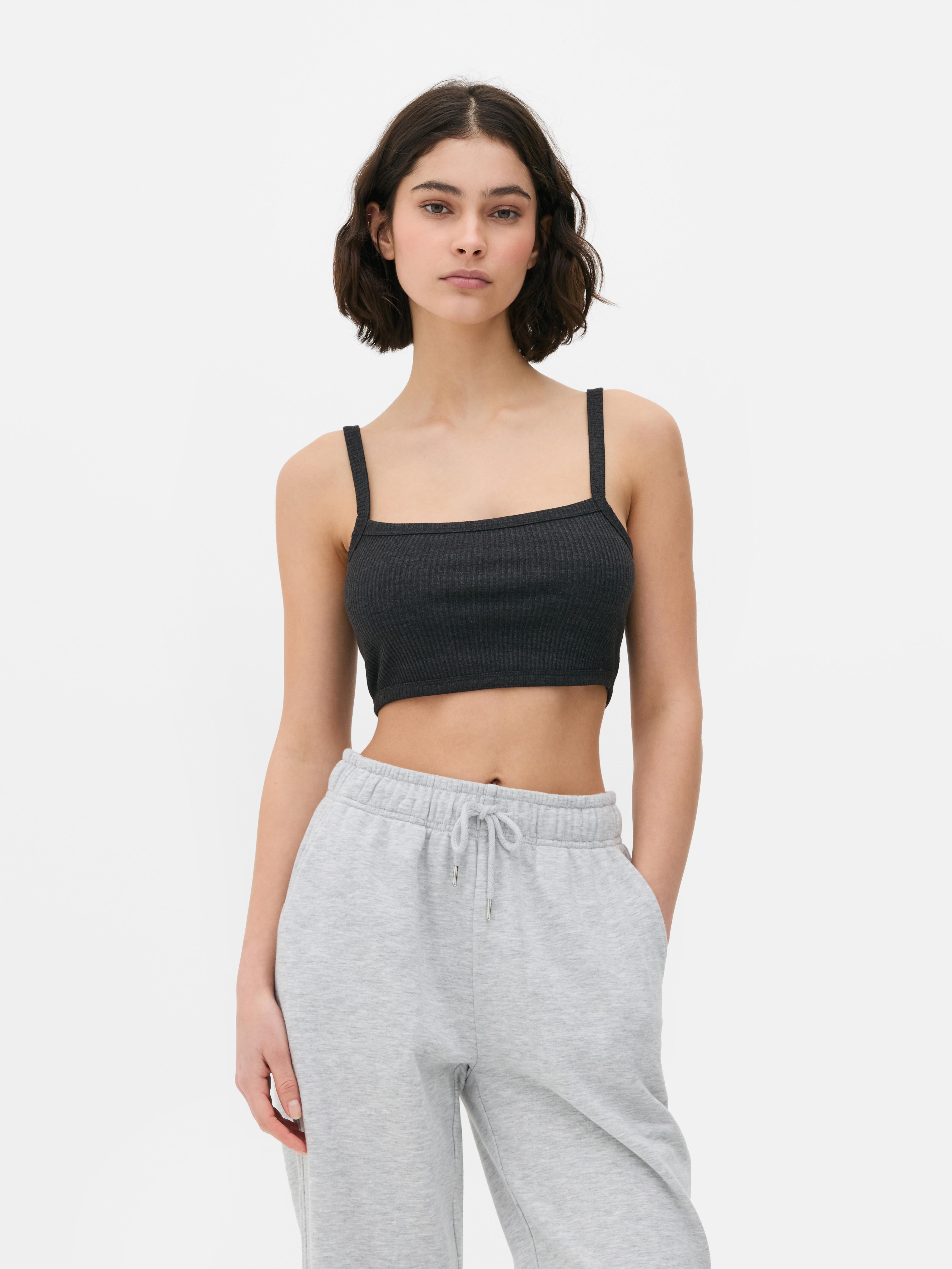 Bralette elasticizzata a coste