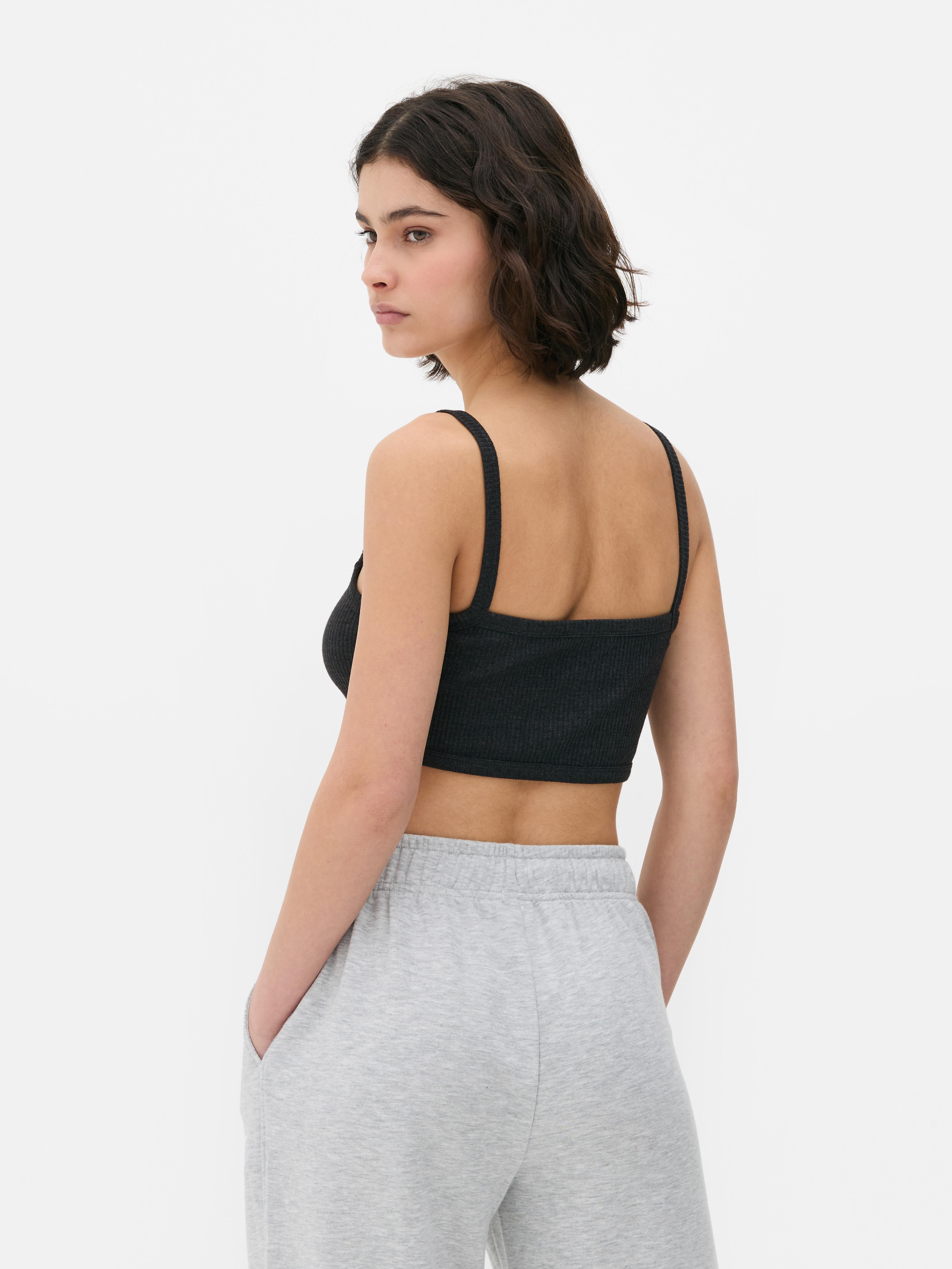 Bralette elasticizzata a coste