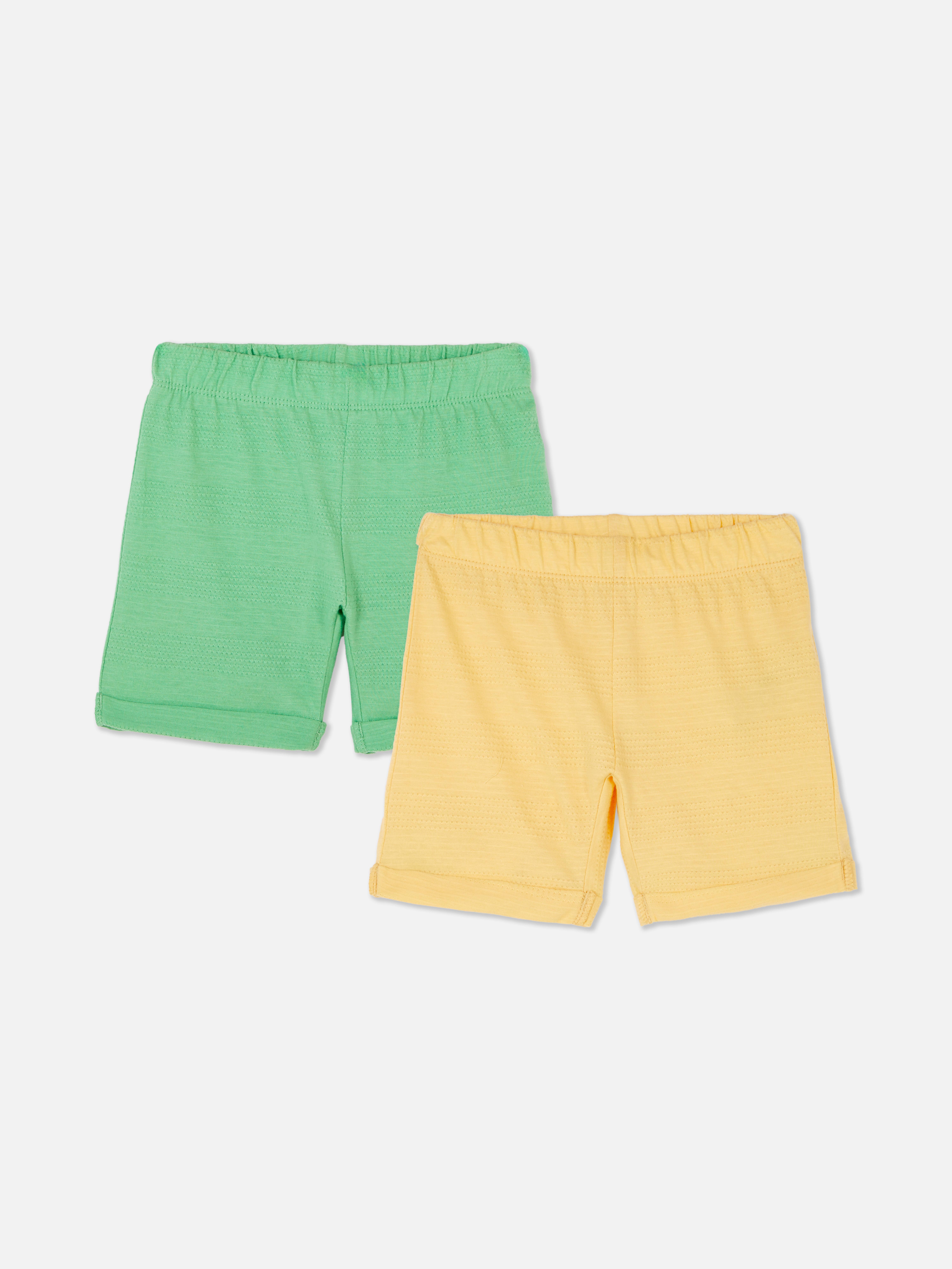 Short met textuur, set van 2