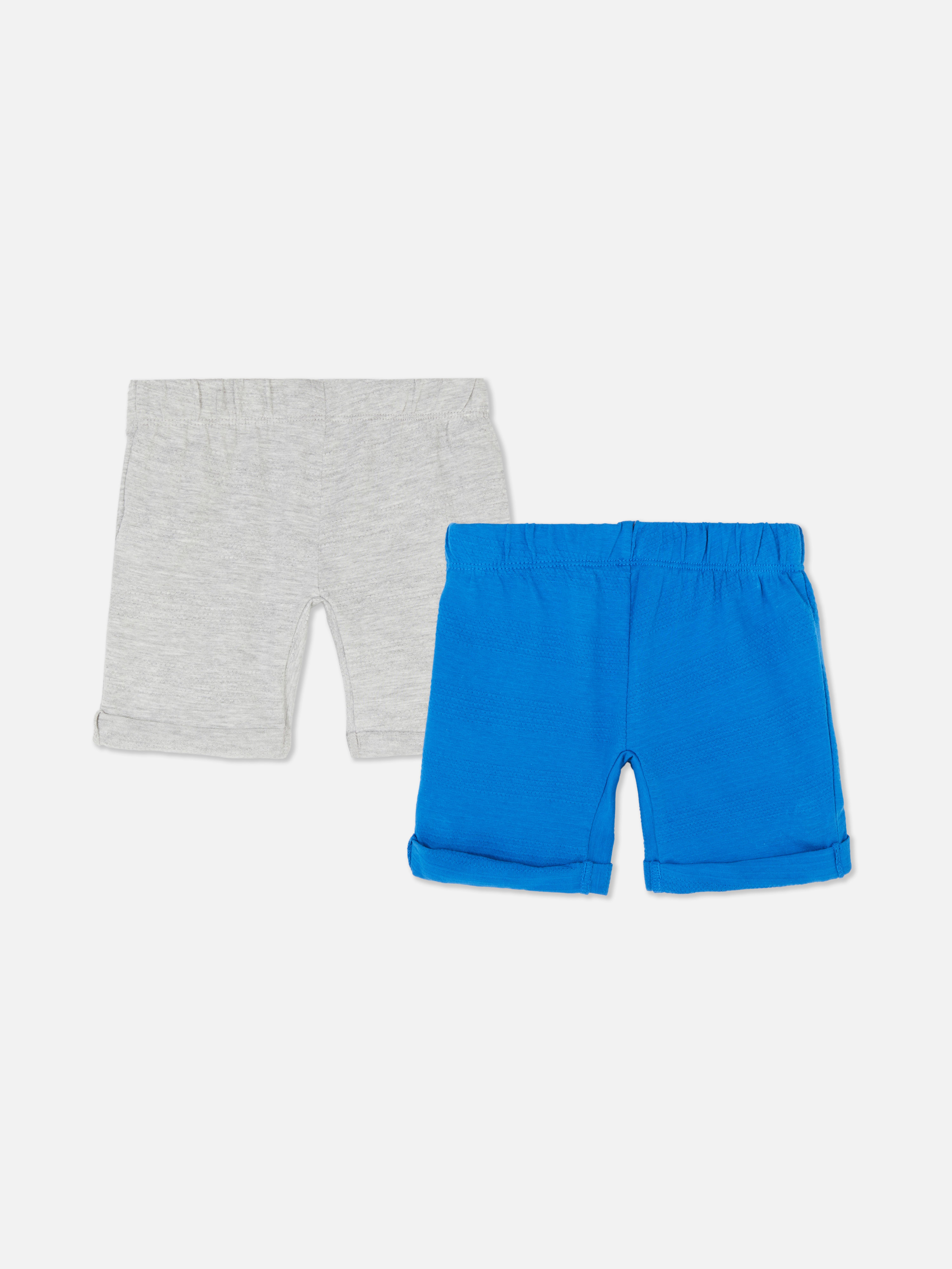 Short met textuur, set van 2