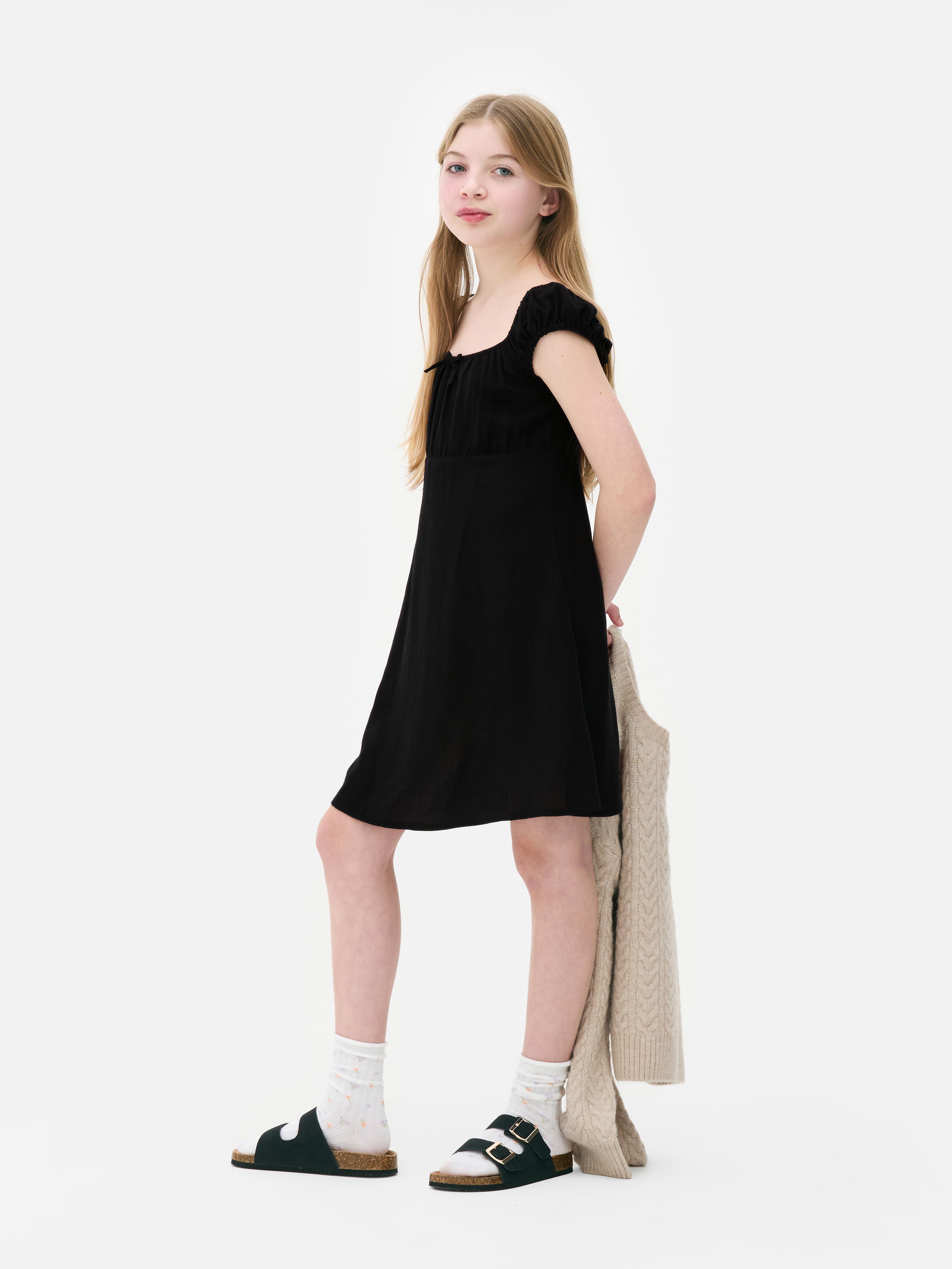 Rochie împletită cu încrețituri