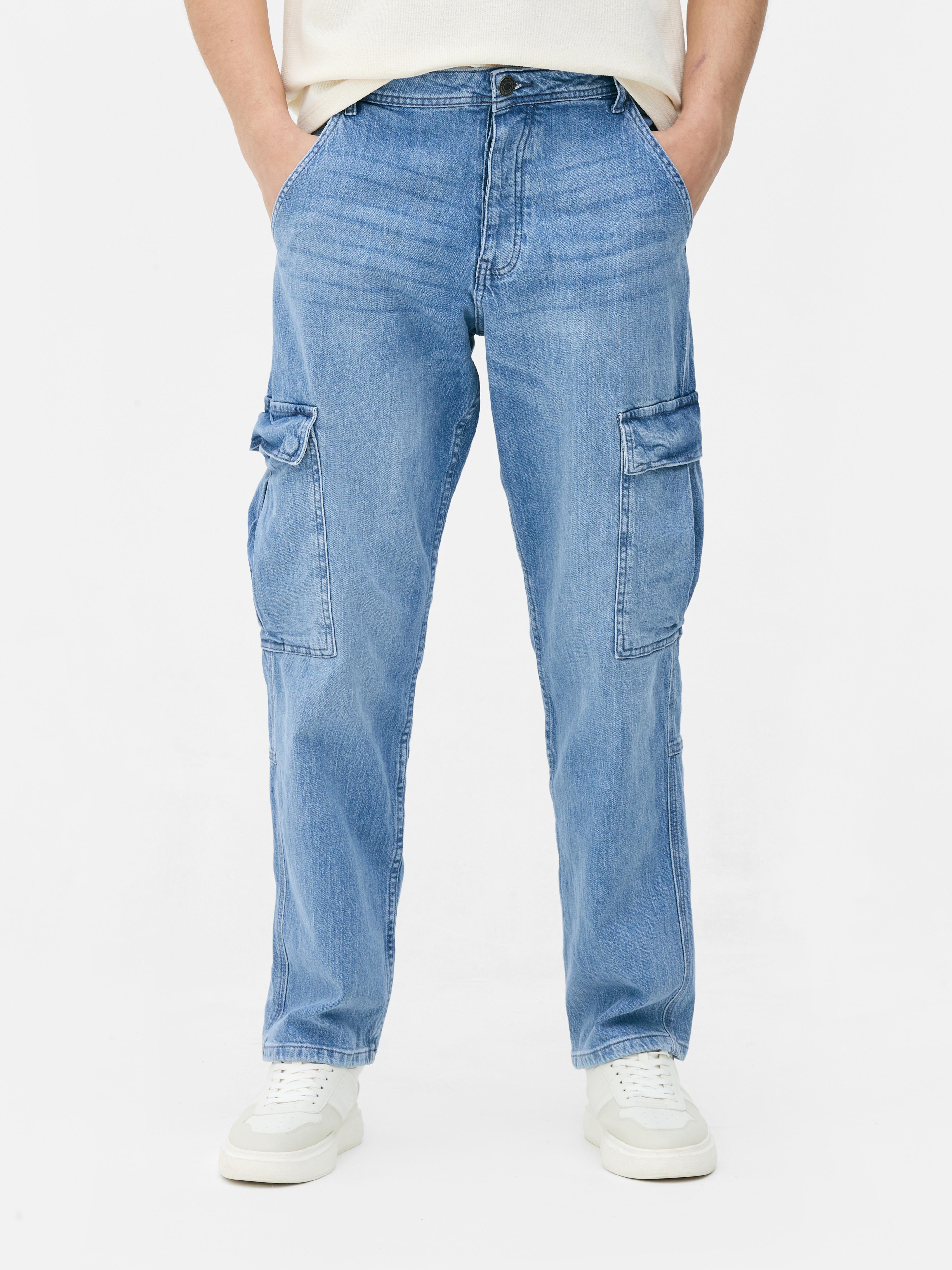 Jeans denim cargo