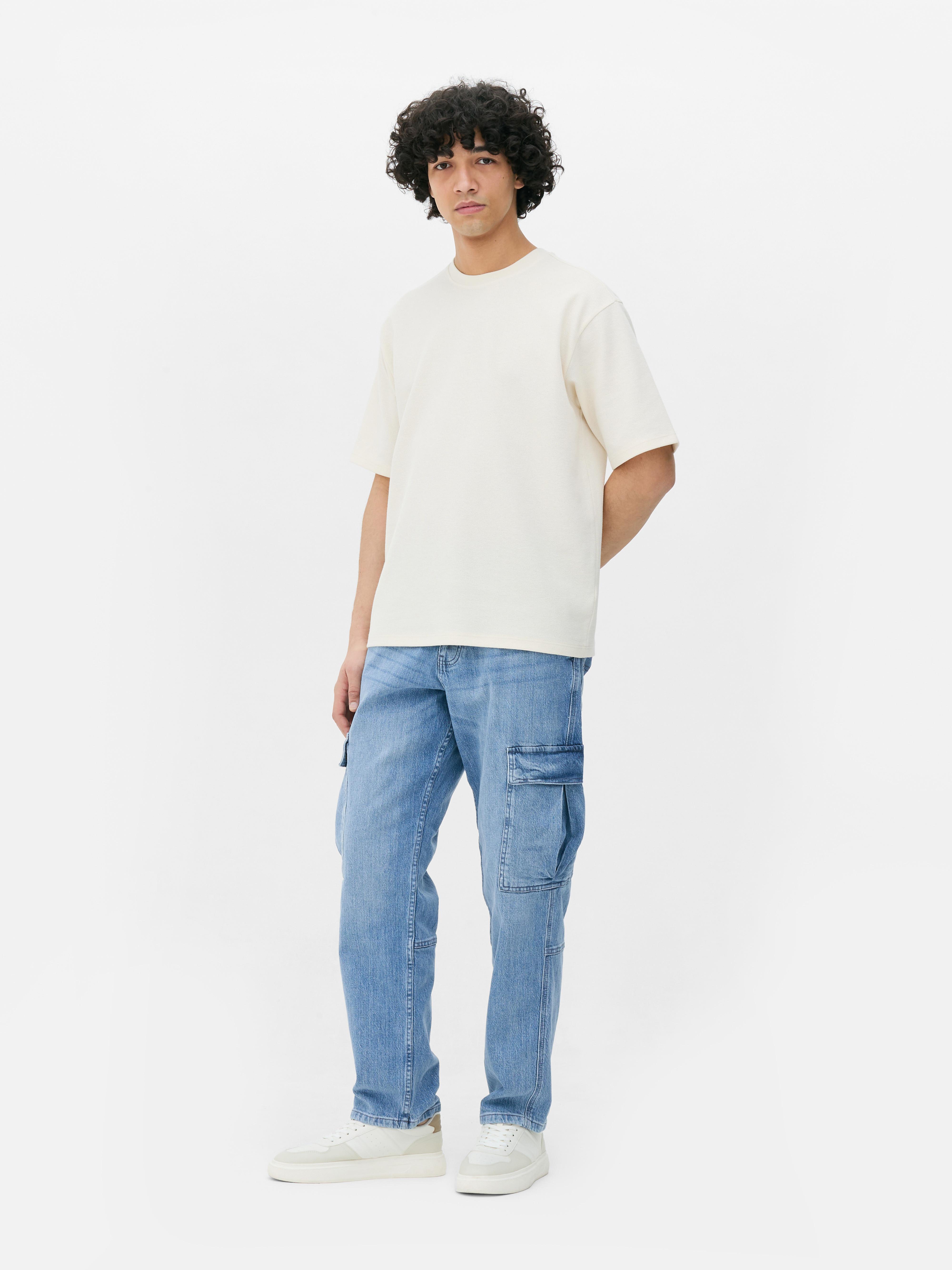 Jeans denim cargo