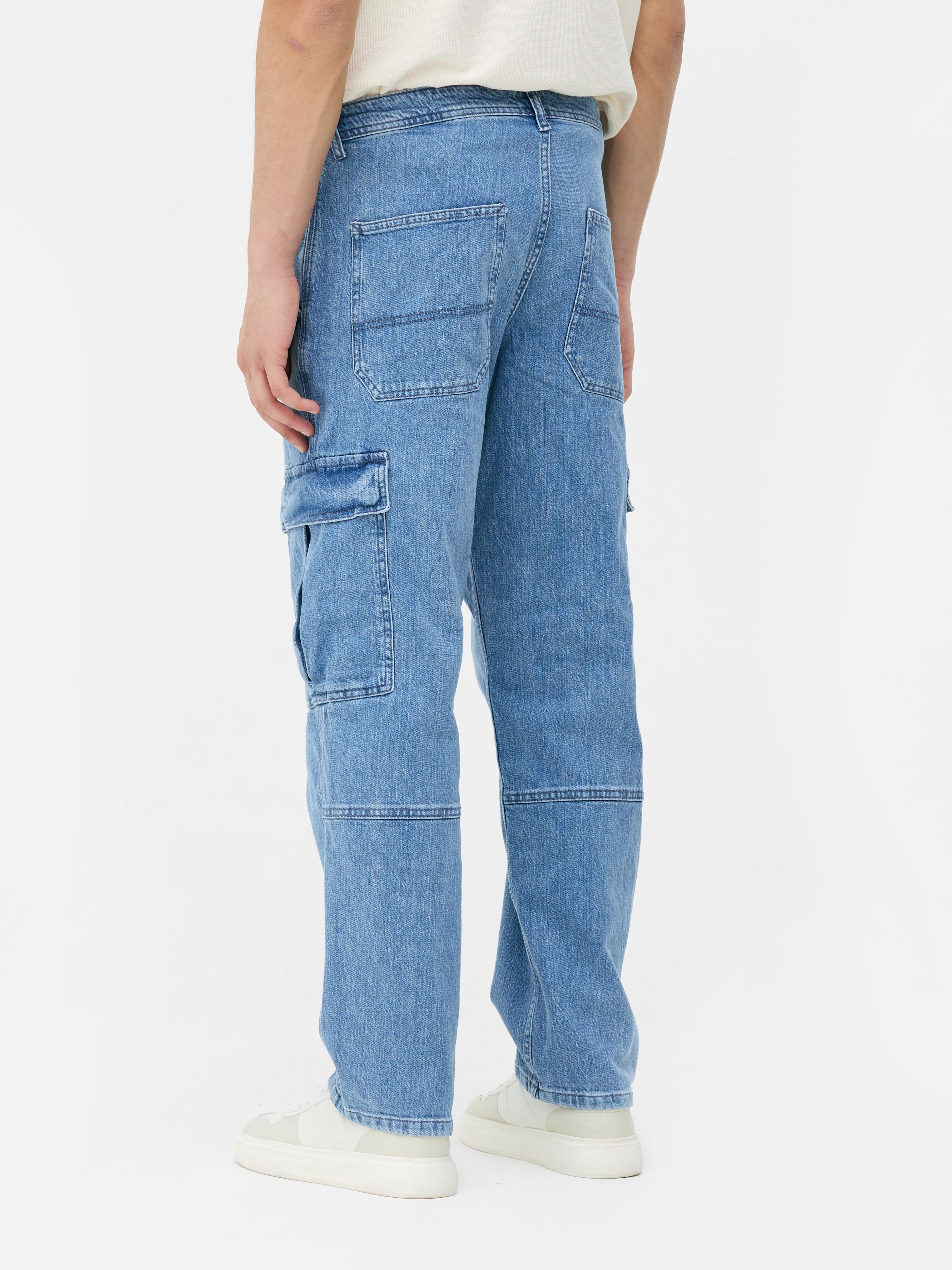 Jeans denim cargo