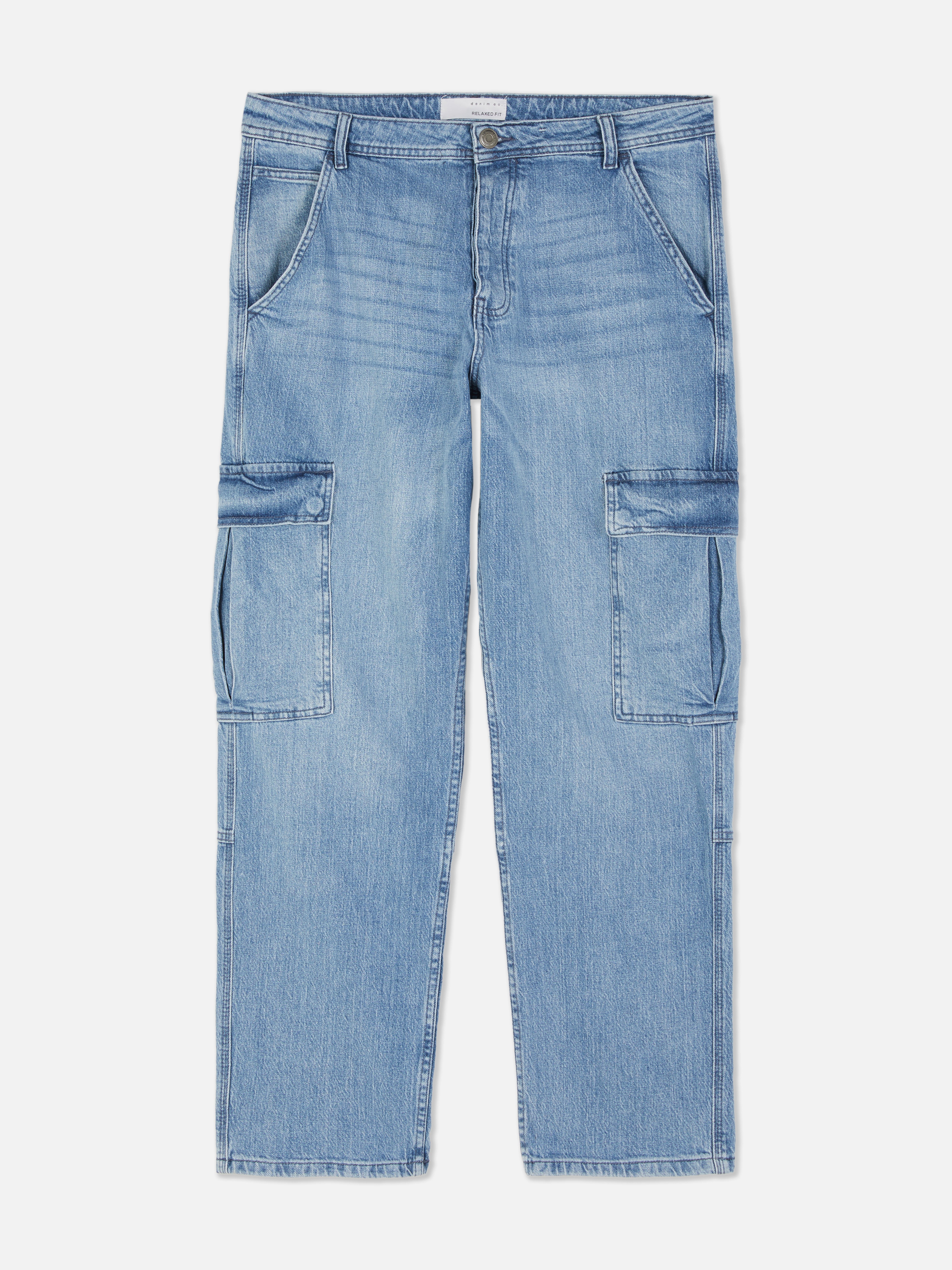 Jeans denim cargo