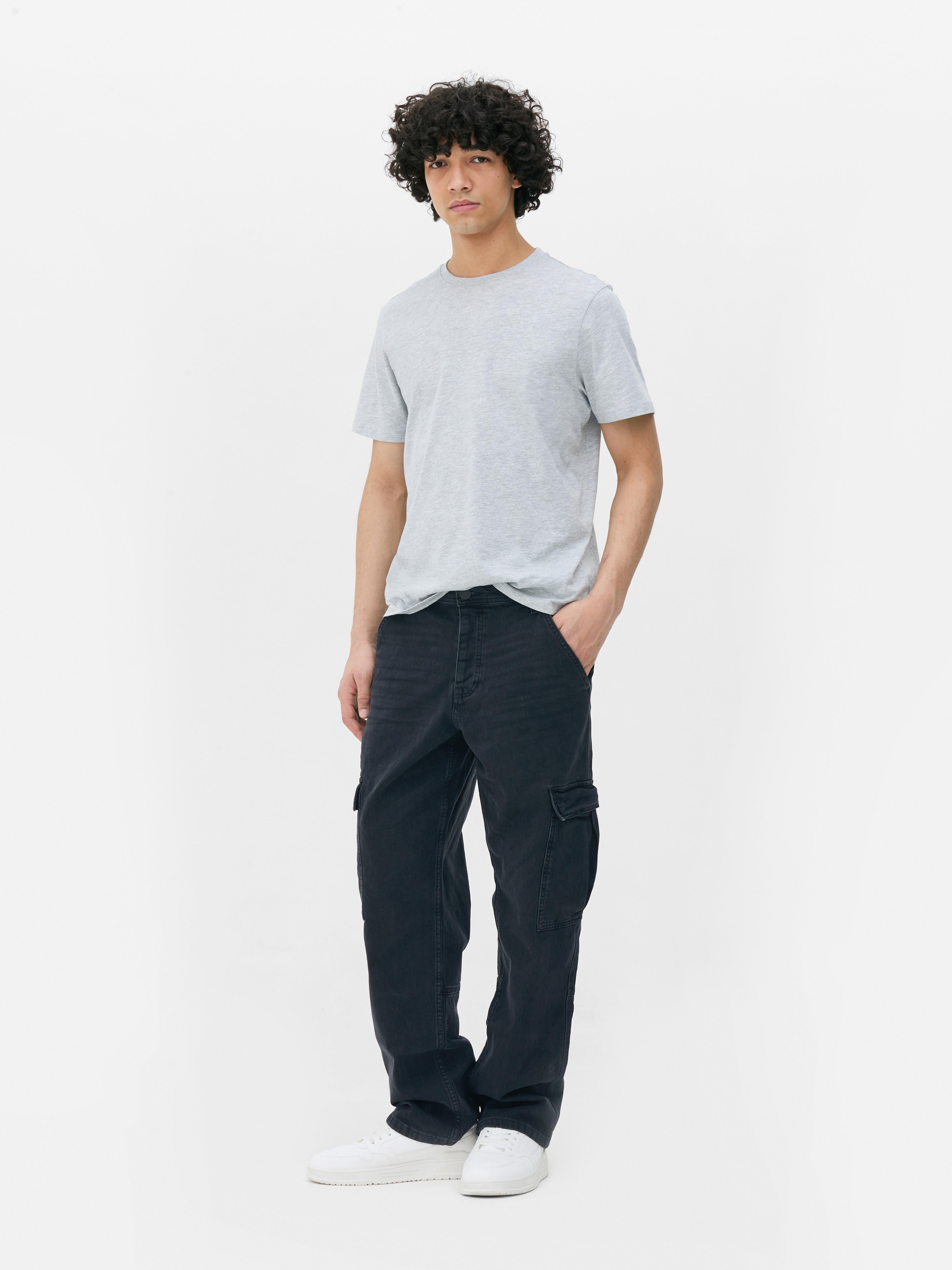Denim-Jeans im Cargostil