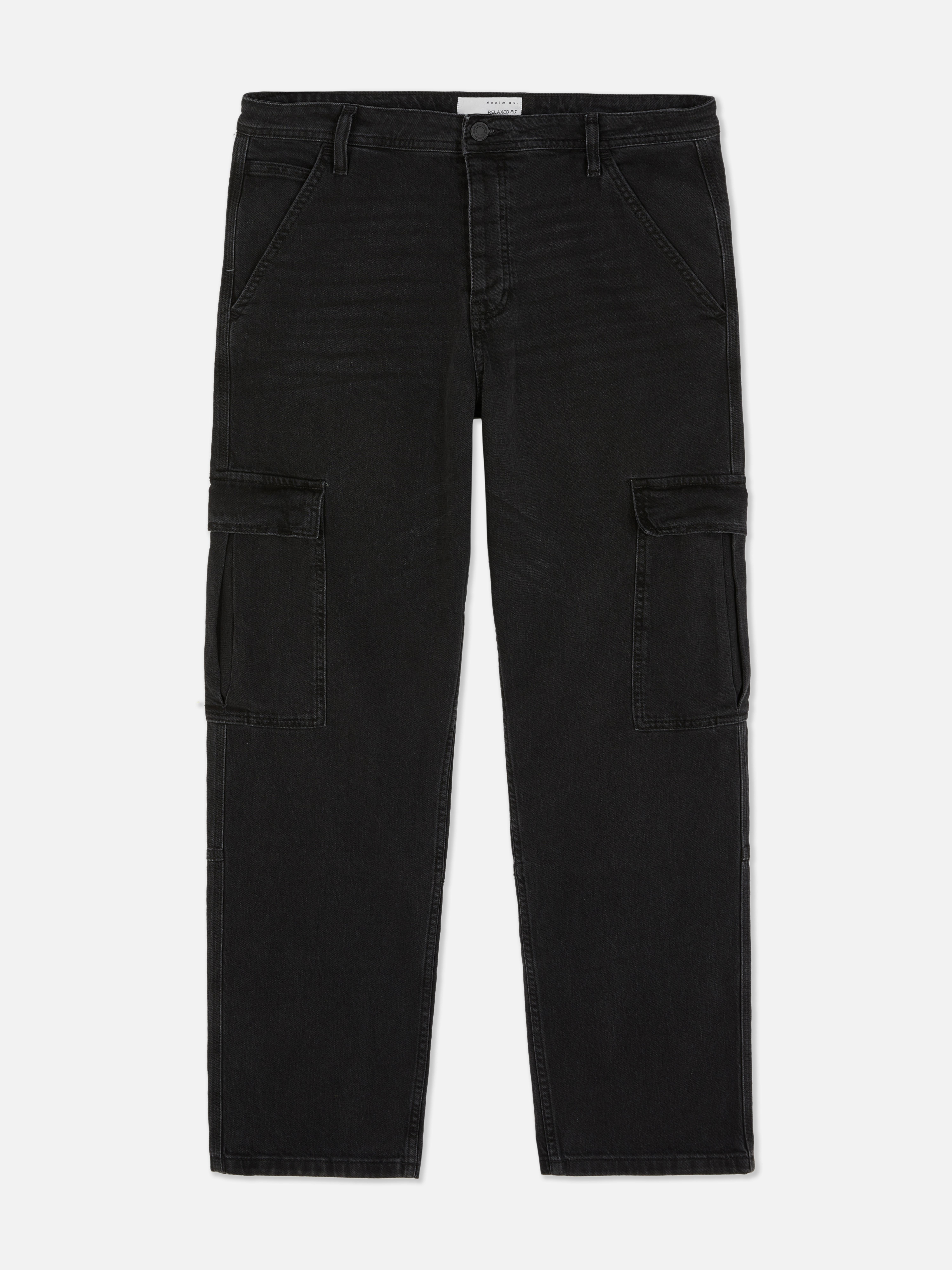 Denim-Jeans im Cargostil