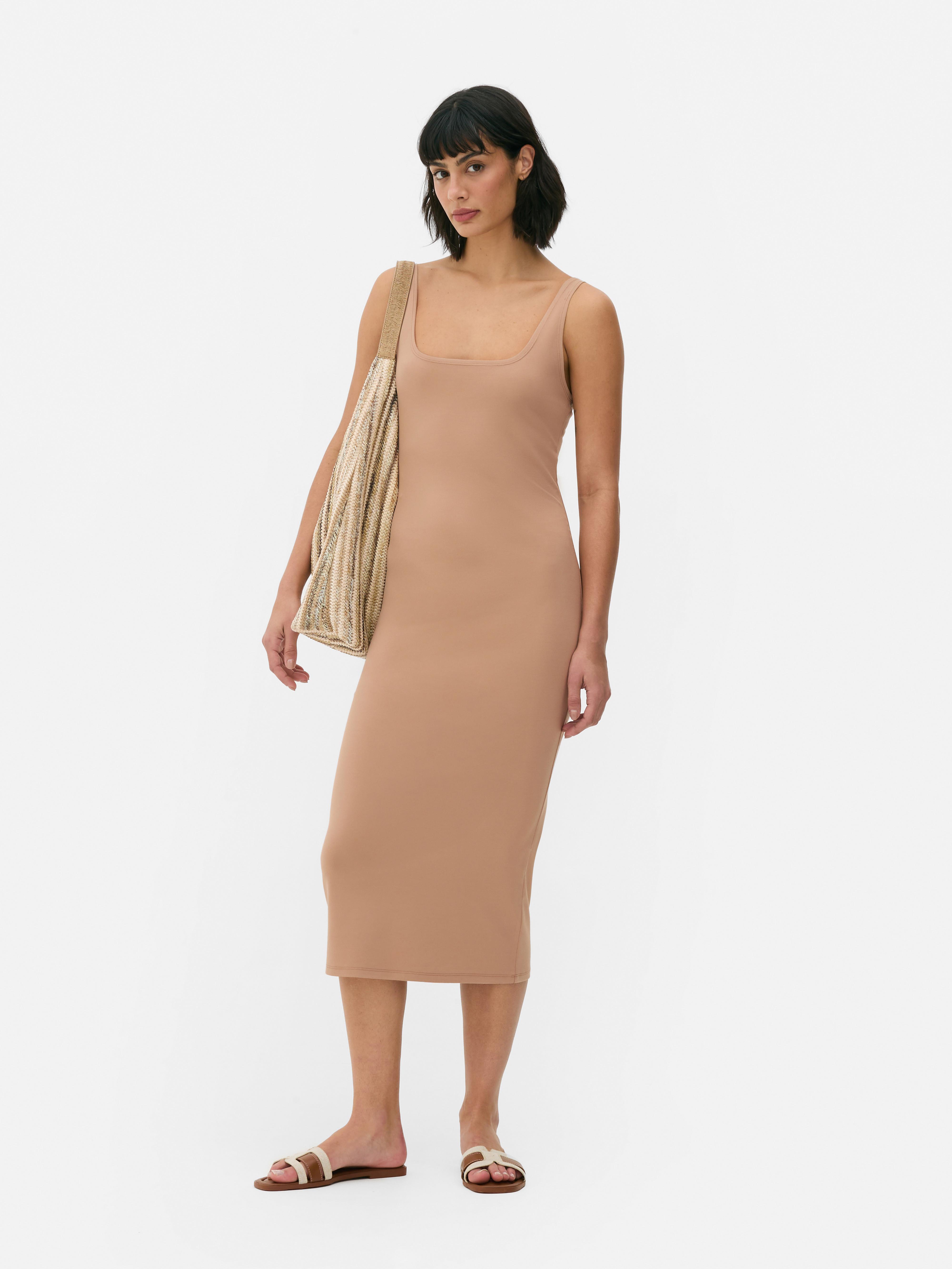 Rochie tip maiou din jerseu