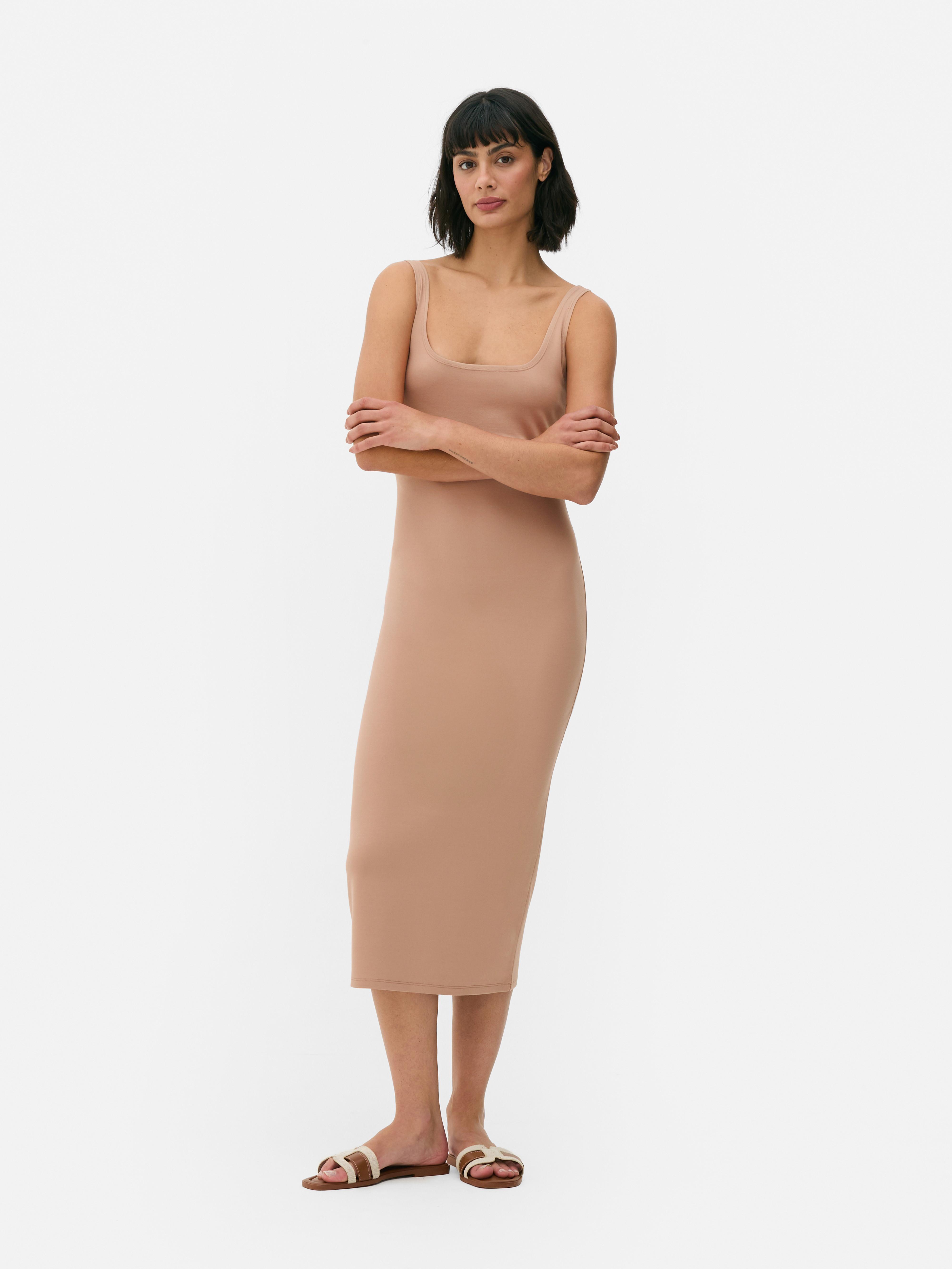 Rochie tip maiou din jerseu
