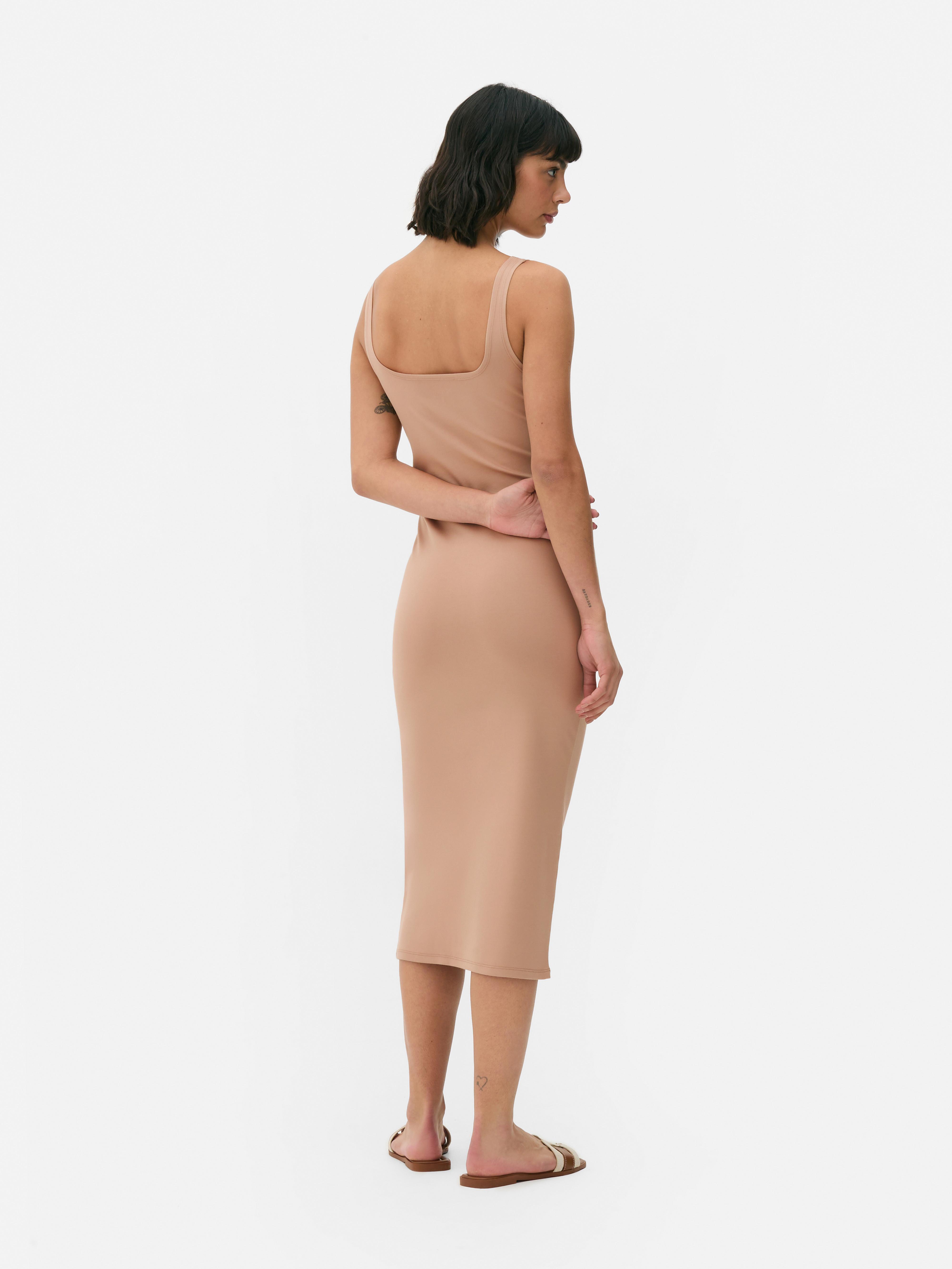 Rochie tip maiou din jerseu
